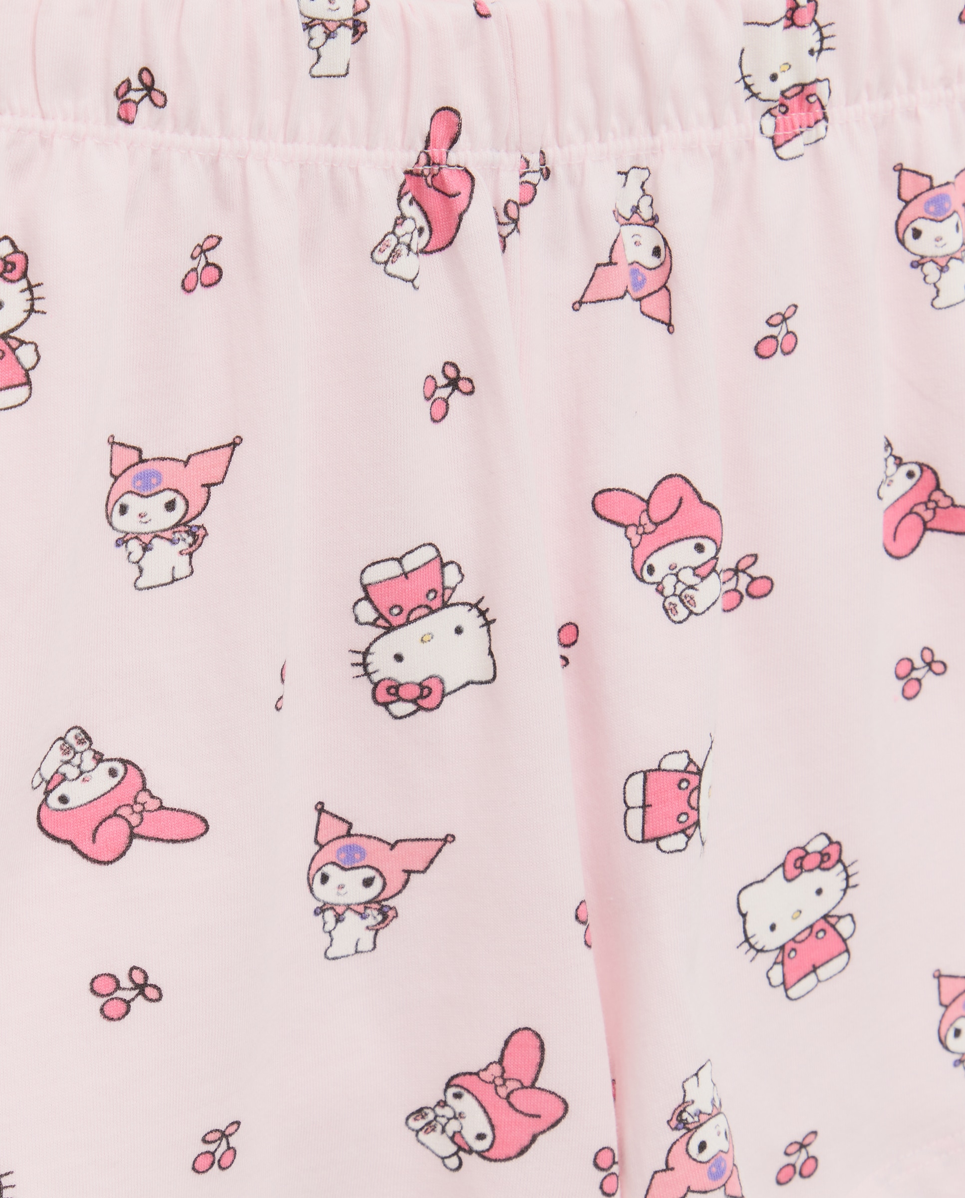 Pijama Curto Hello & Kuromi Rosa-5