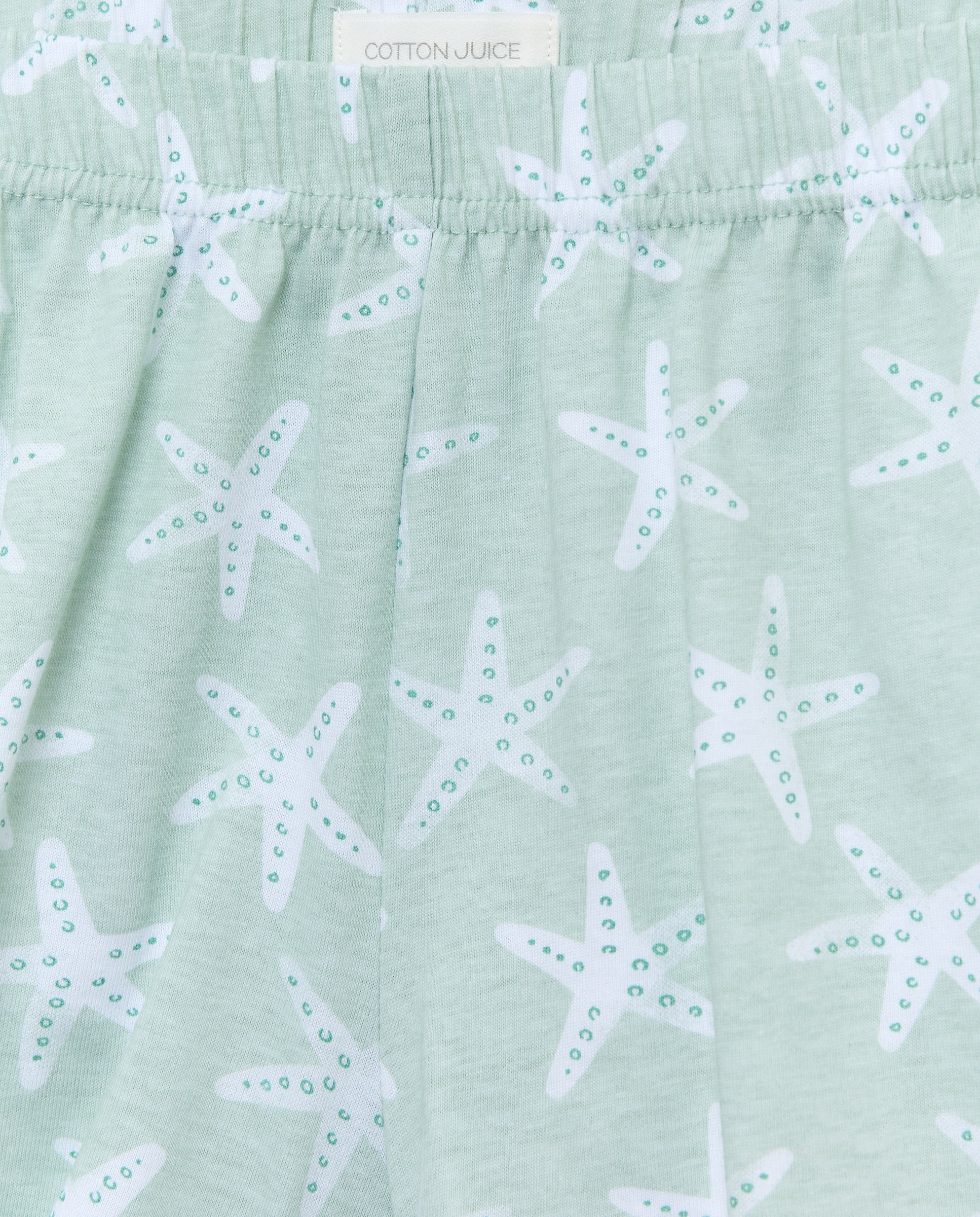 Pijama Curto com Estrela Verde-5