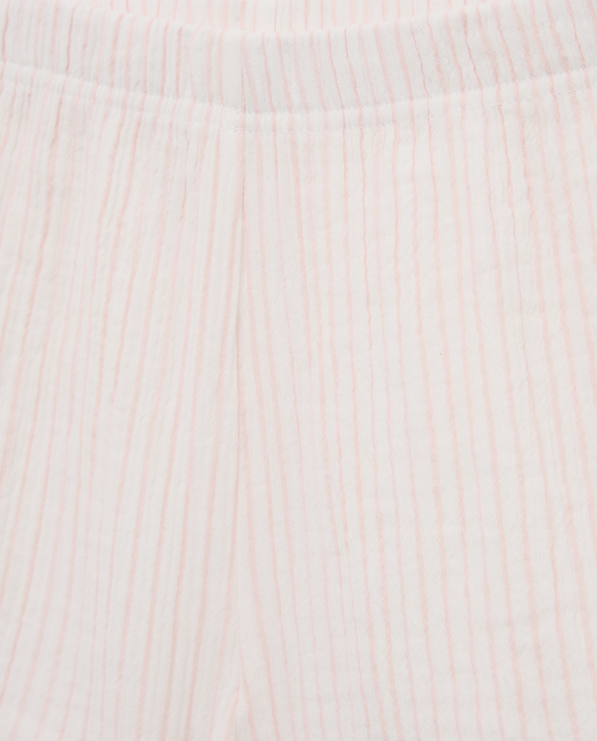 Pijama de Chiffon Abotoado às Riscas Cotton Juice Rosa-5