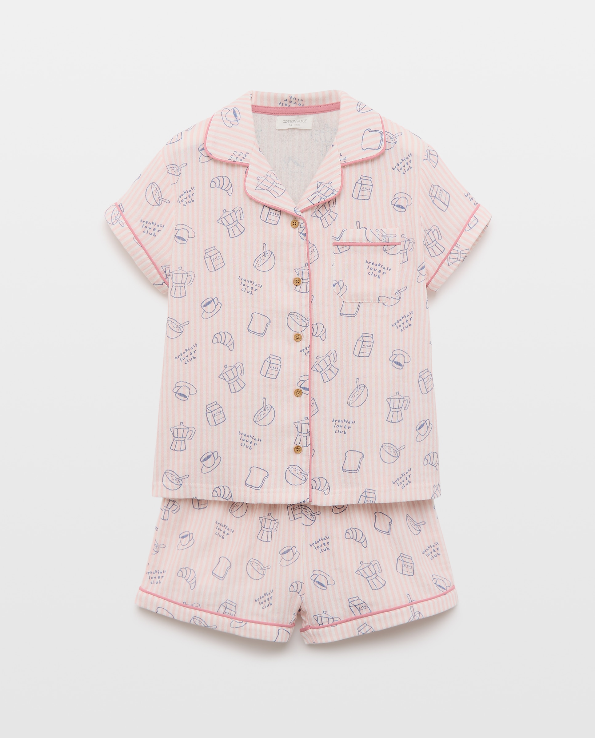 Babygrow de Chiffon Abotoado com Fantasia Cotton Juice Rosa-4