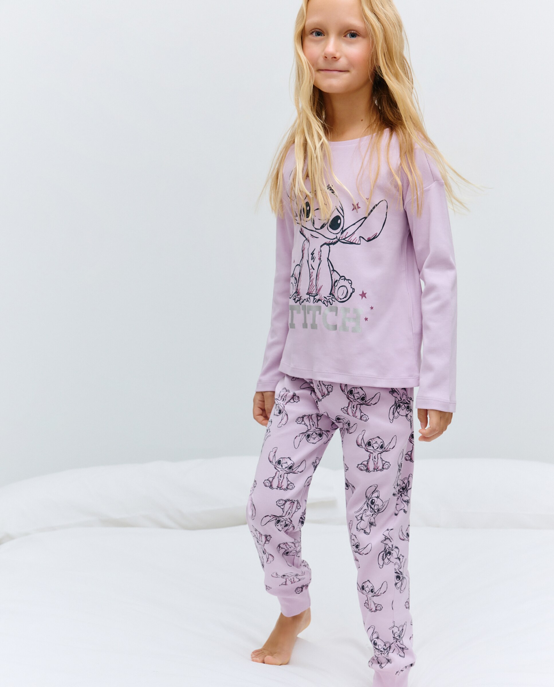 Calças com Fantasia Rosa-2