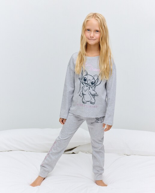 Imagem 0 de Calças com Estampado Stitch