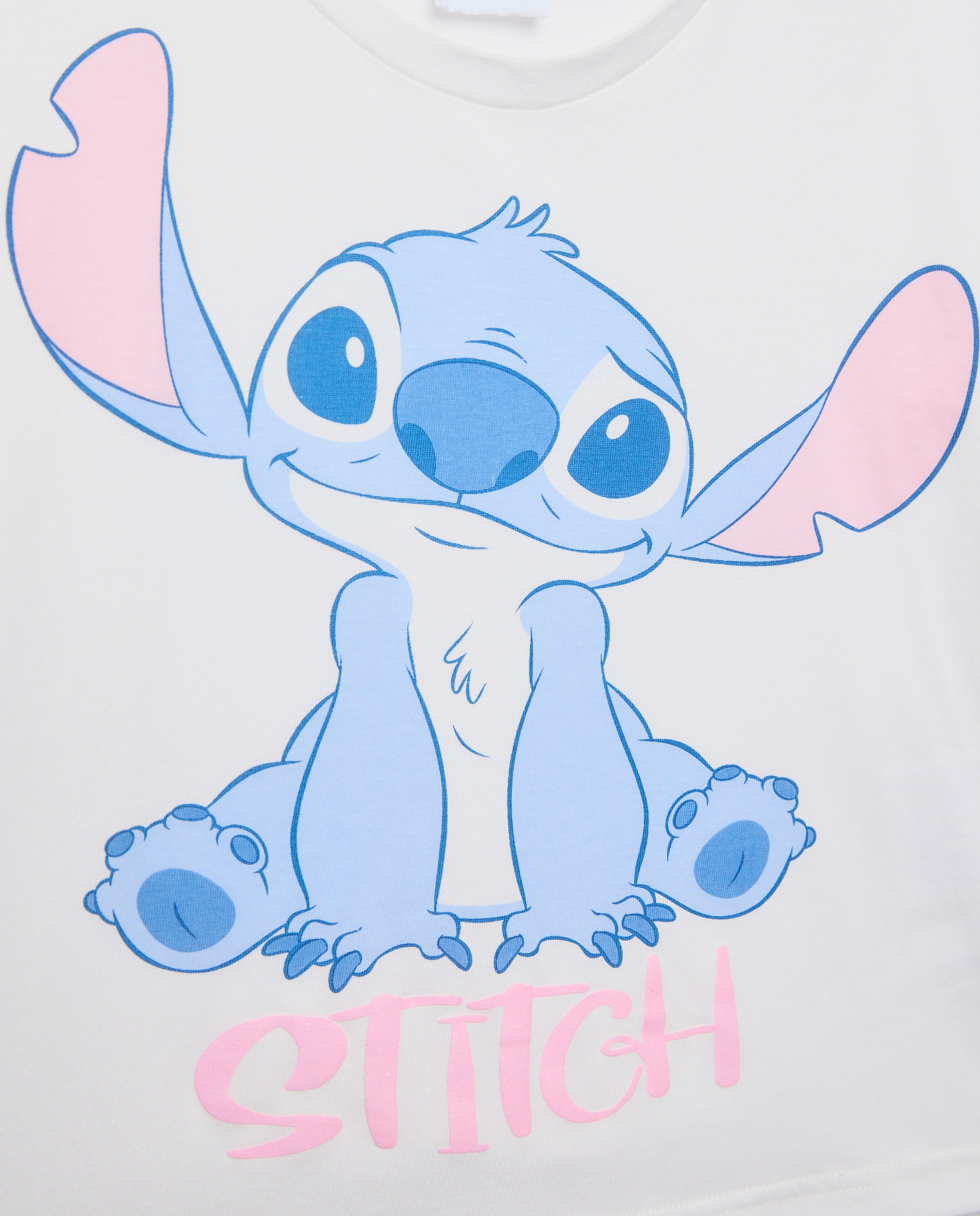Camisola de Manga Comprida Lilo & Stitch Branco-5