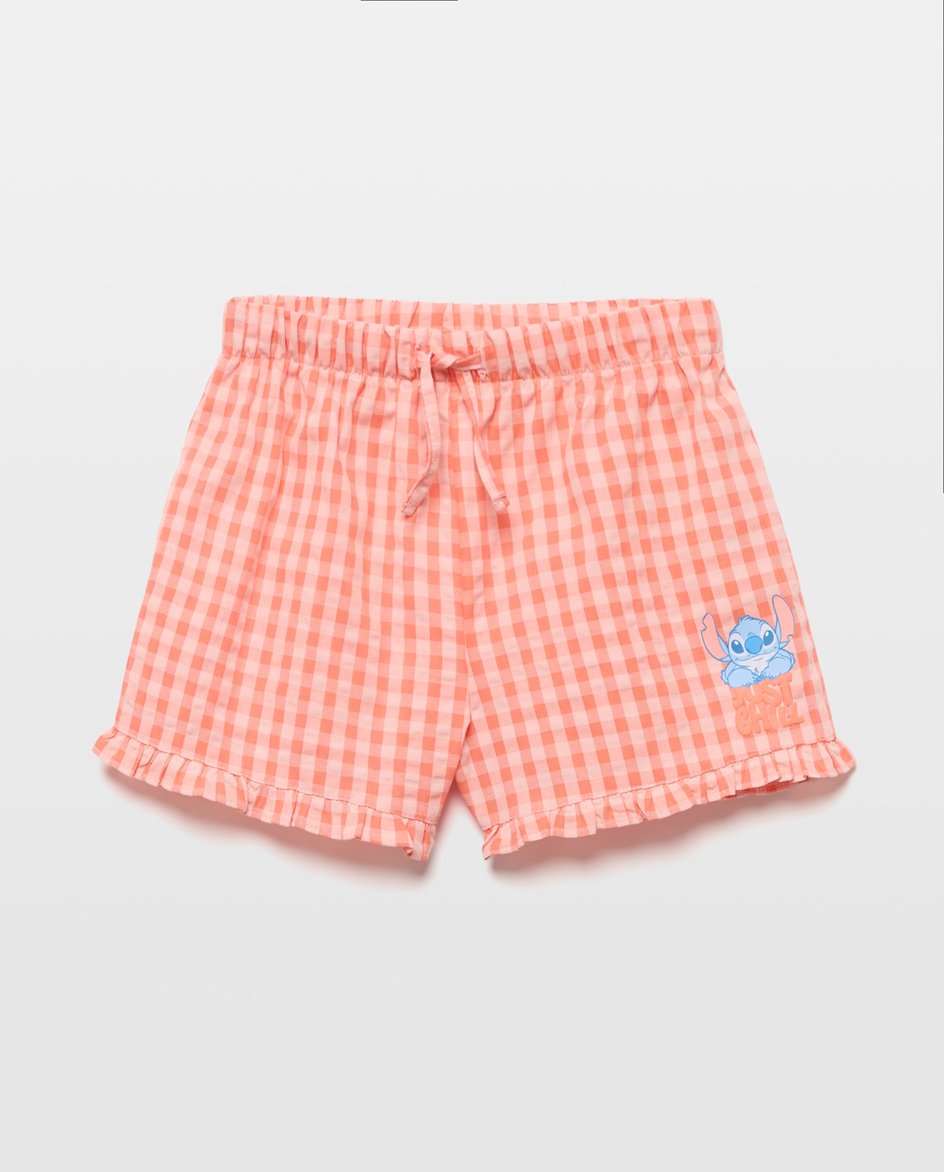 Calções aos Quadrados Lilo & Stitch Rosa-4