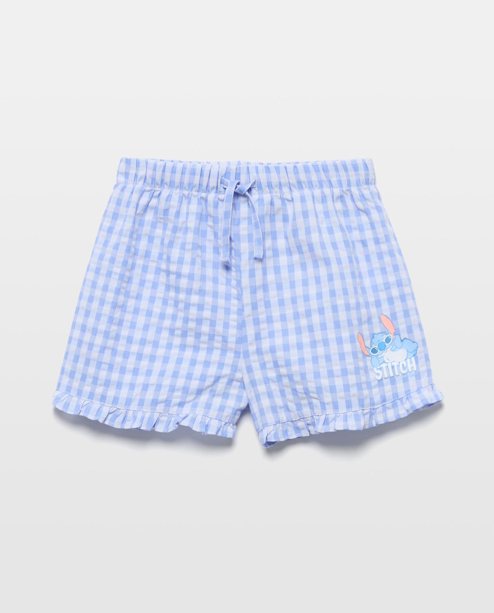 Calções aos Quadrados Lilo & Stitch Azul-marinho-4