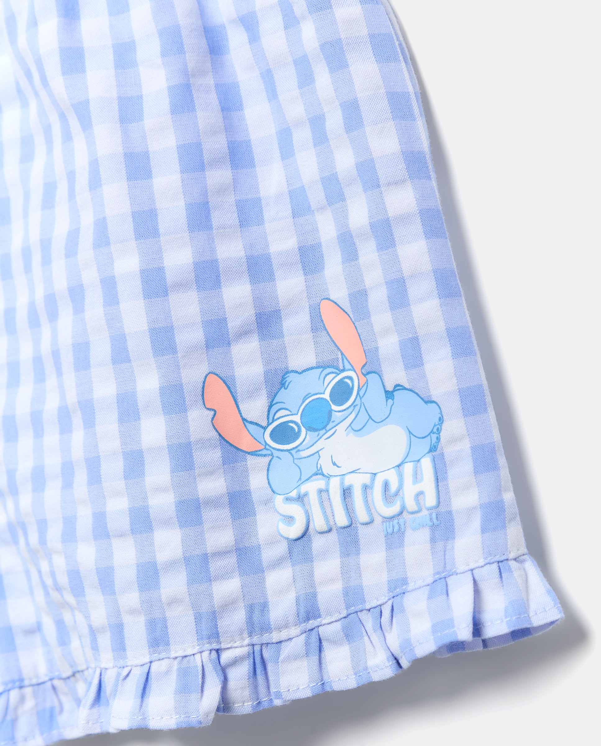 Calções aos Quadrados Lilo & Stitch Azul-marinho-5