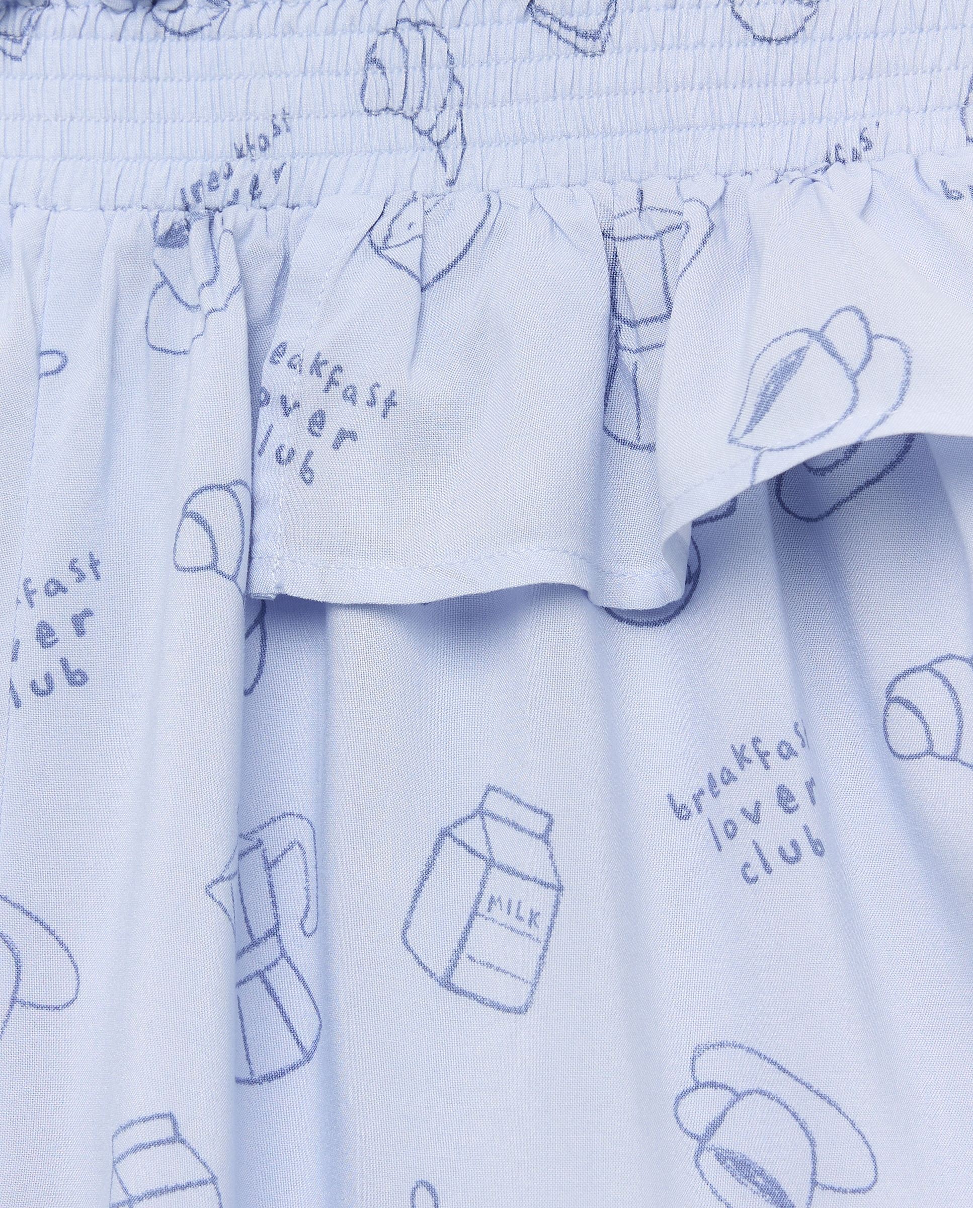 Pantalón corto de pijama con goma de niña - Cotton Juice - Azul marino Azul marino-5