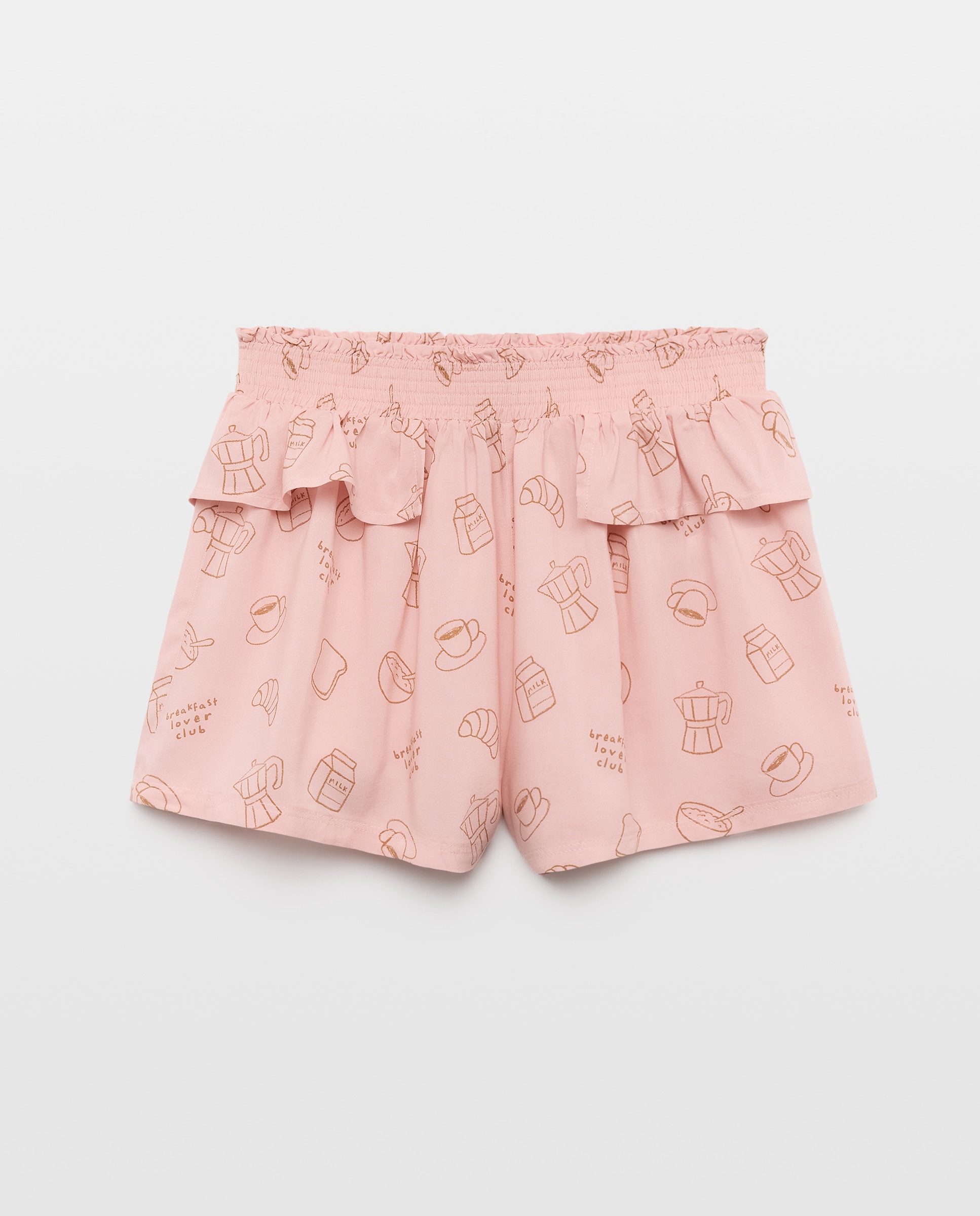 Calções de Pijama com Elástico Cotton Juice Rosa-4