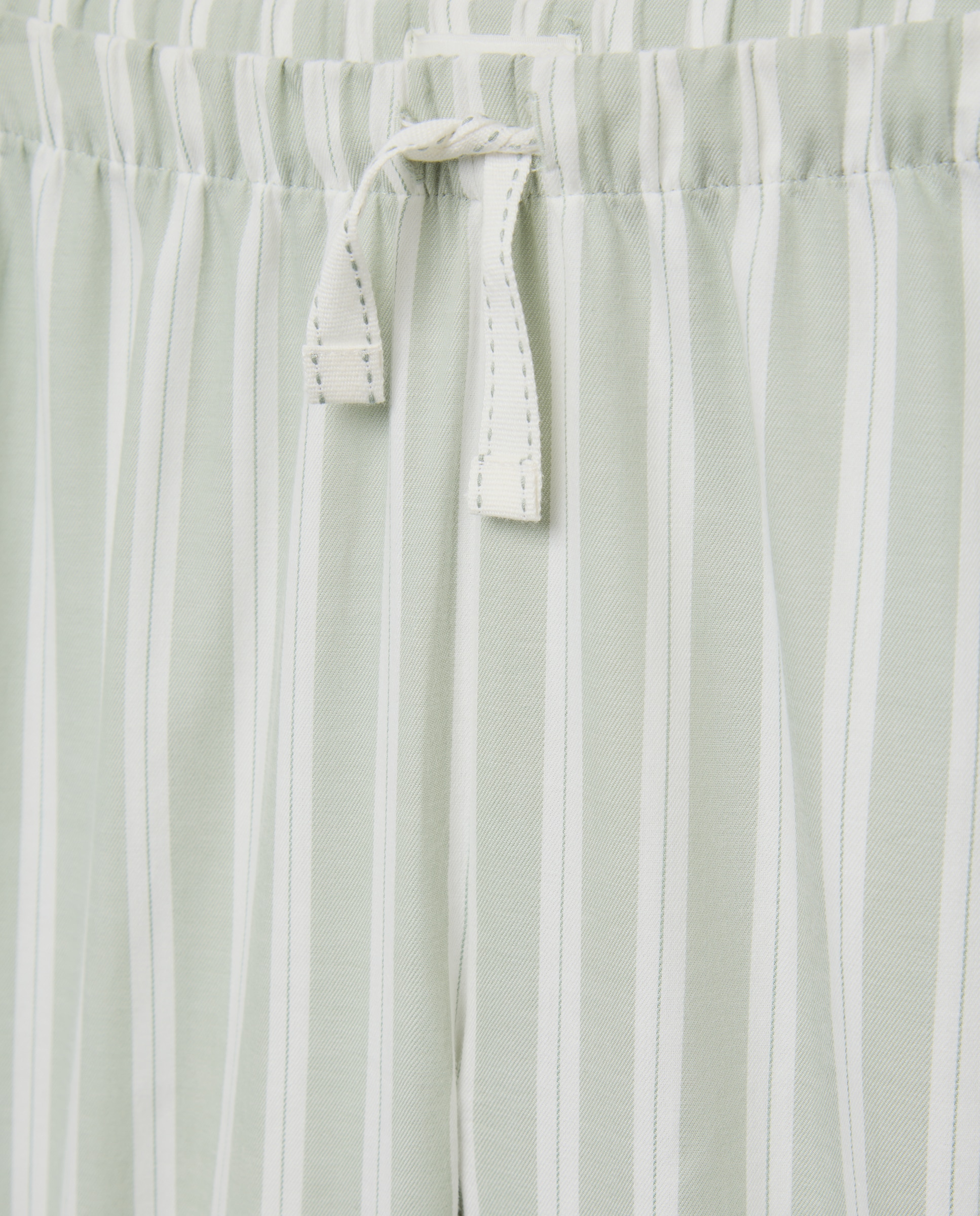 Pantalón largo tejido fantasía rayas de niña - Cotton Juice - Verde Verde-5