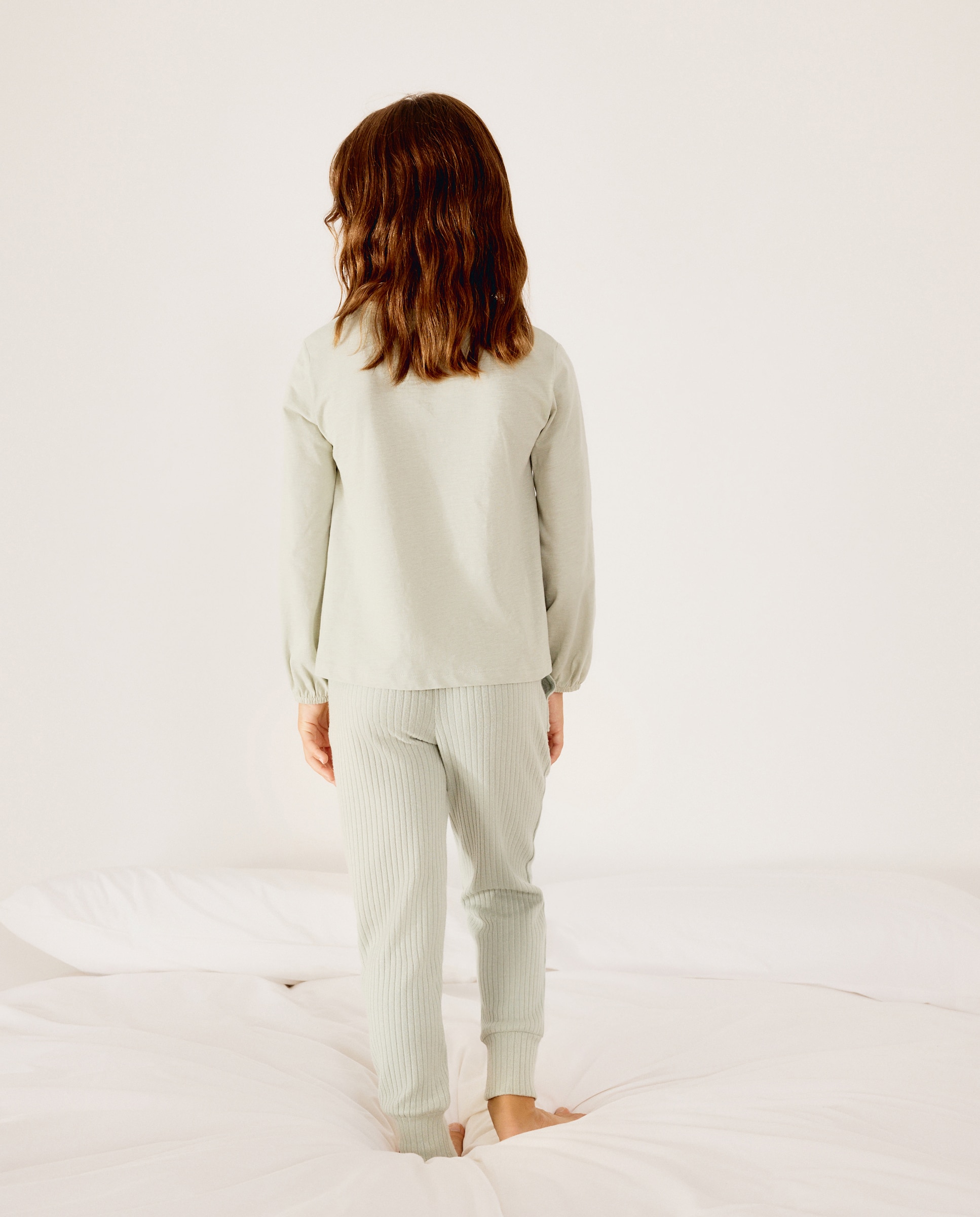 Camisón manga larga fantasía de niña - Cotton Juice - Verde Verde-3