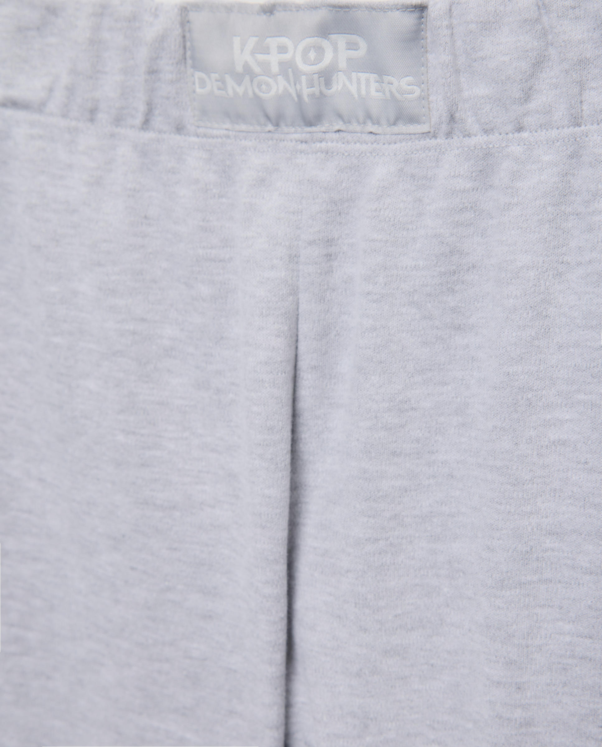 Pantalón largo de punto logo K-POP de niña - Cotton Juice - 820 Gris medio 820 Gris medio-5