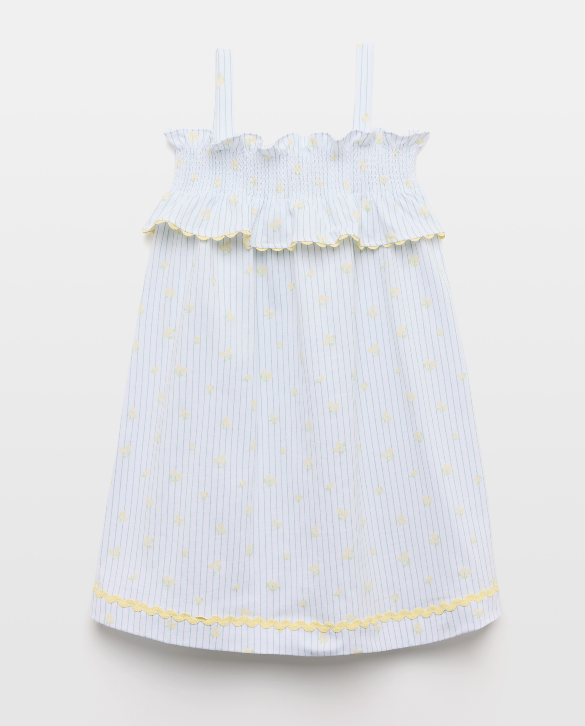 Imagen 4 de Camisón de niña con rayas y limones - Cotton Juice - Verde Verde