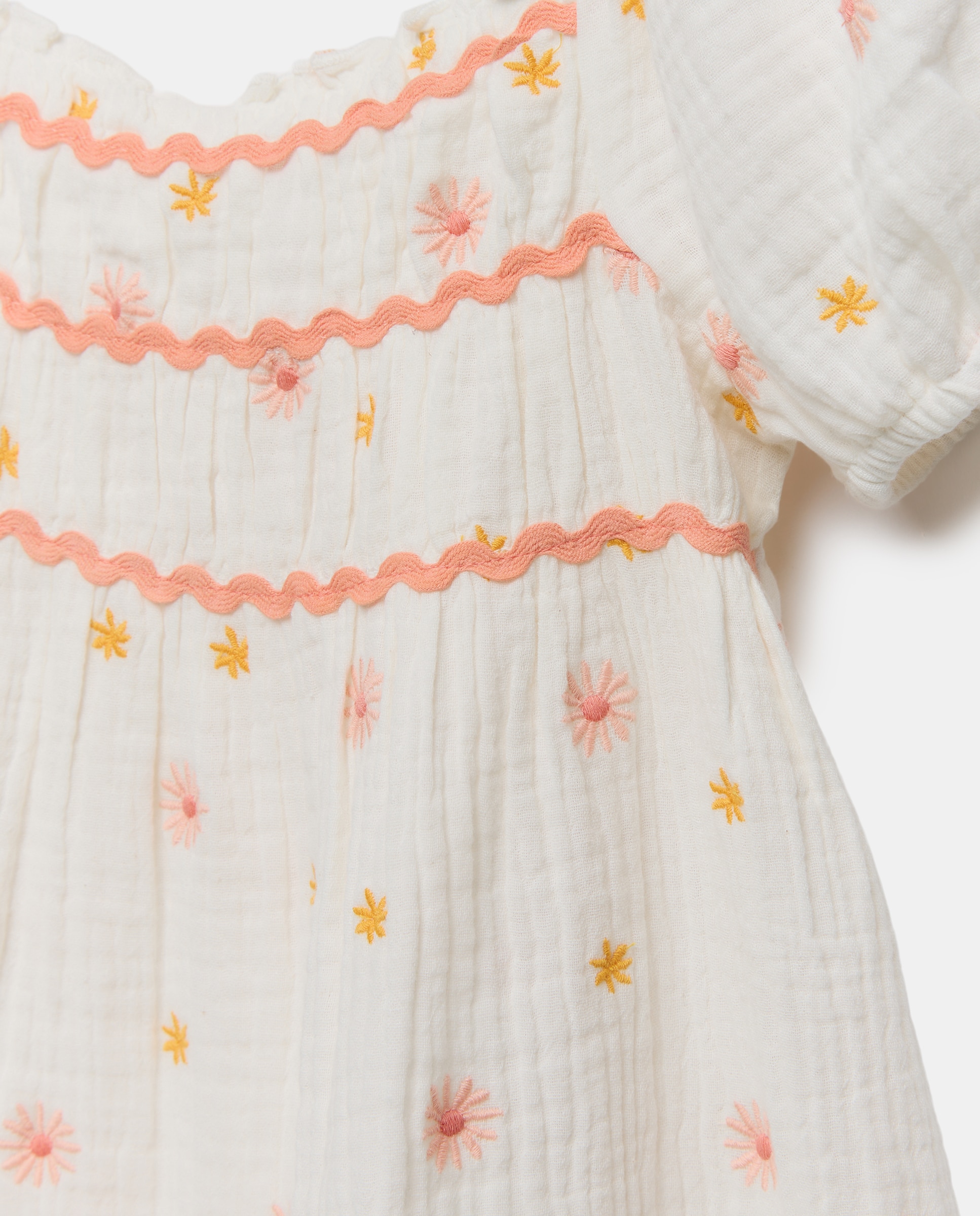 Camisa de Dormir com Bordado Floral Branco-6