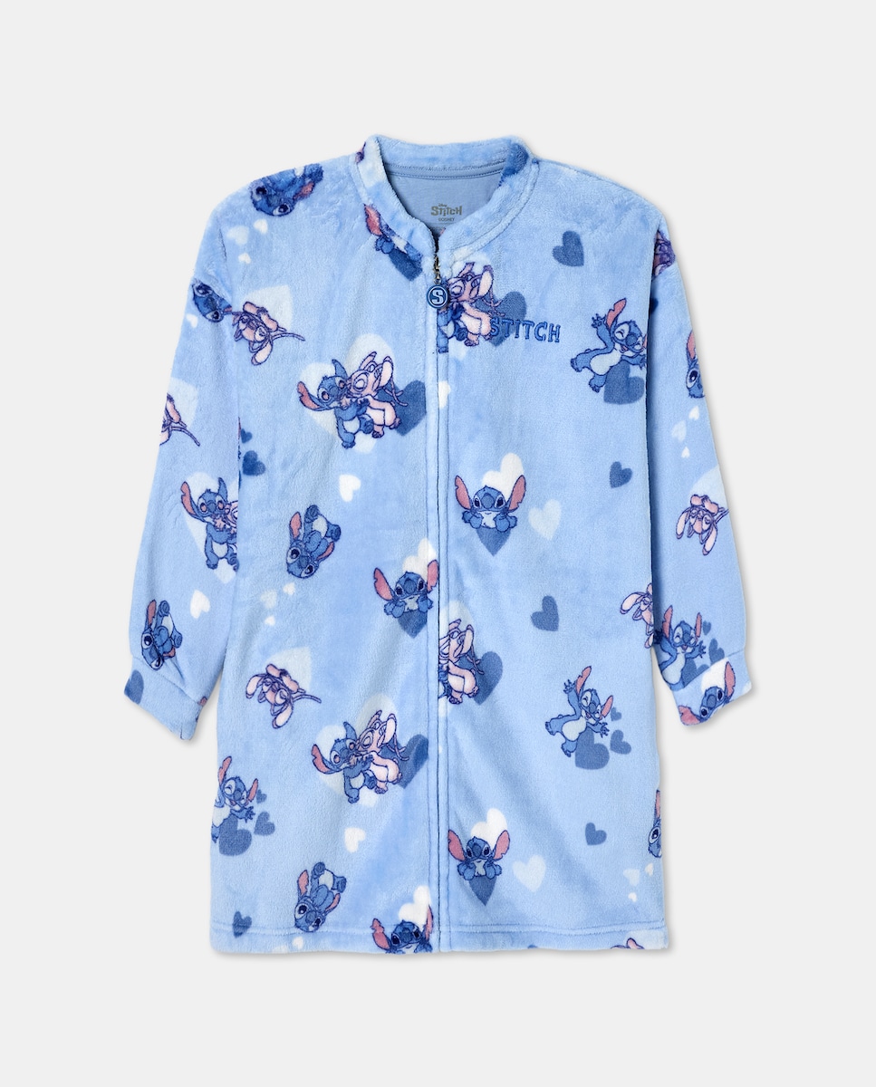 Robe com Estampado de Fantasia Stitch Azul-4