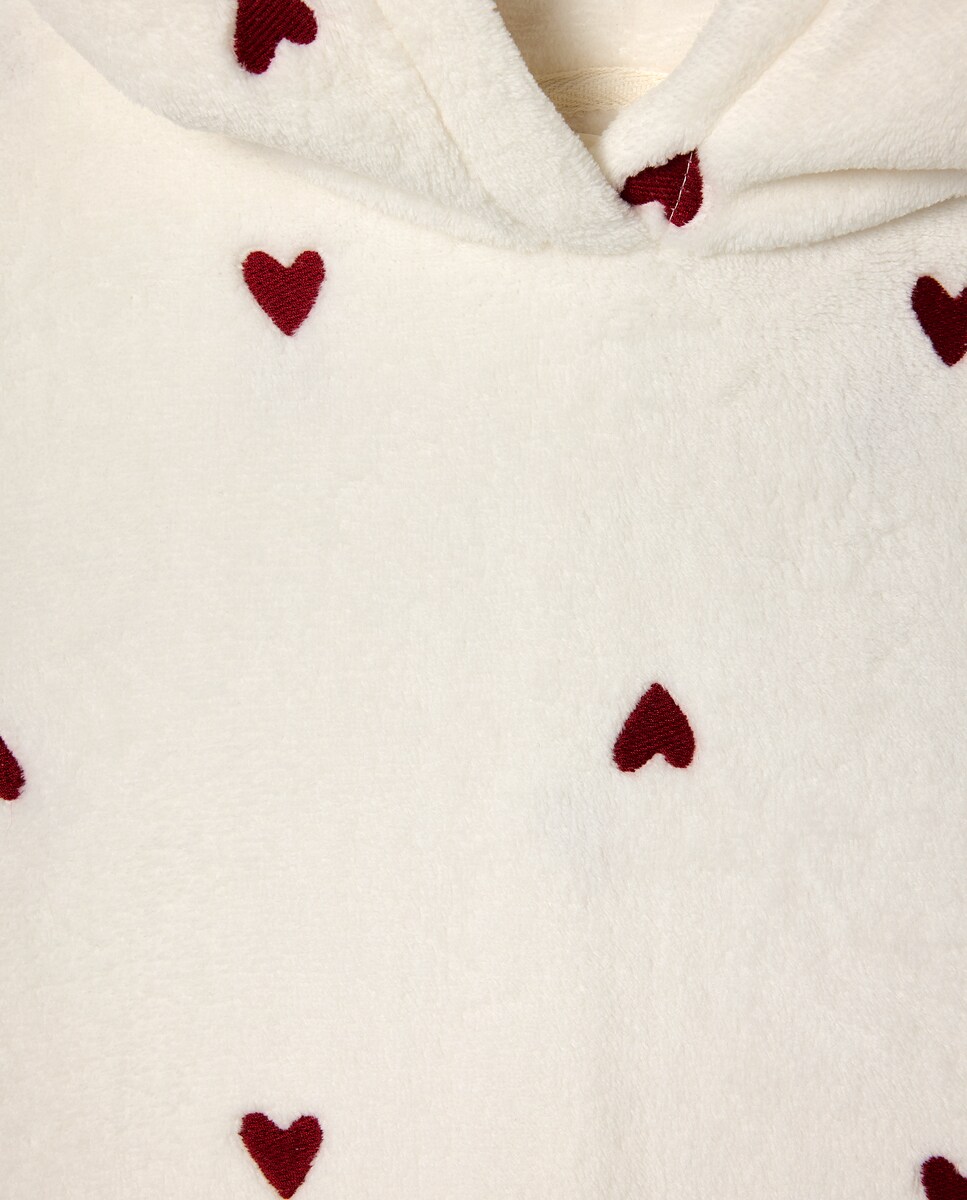 Robe com Bordado de Corações Camel-6