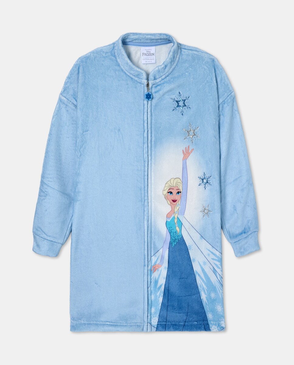 Robe com Estampado de Fantasia Frozen Azul-3