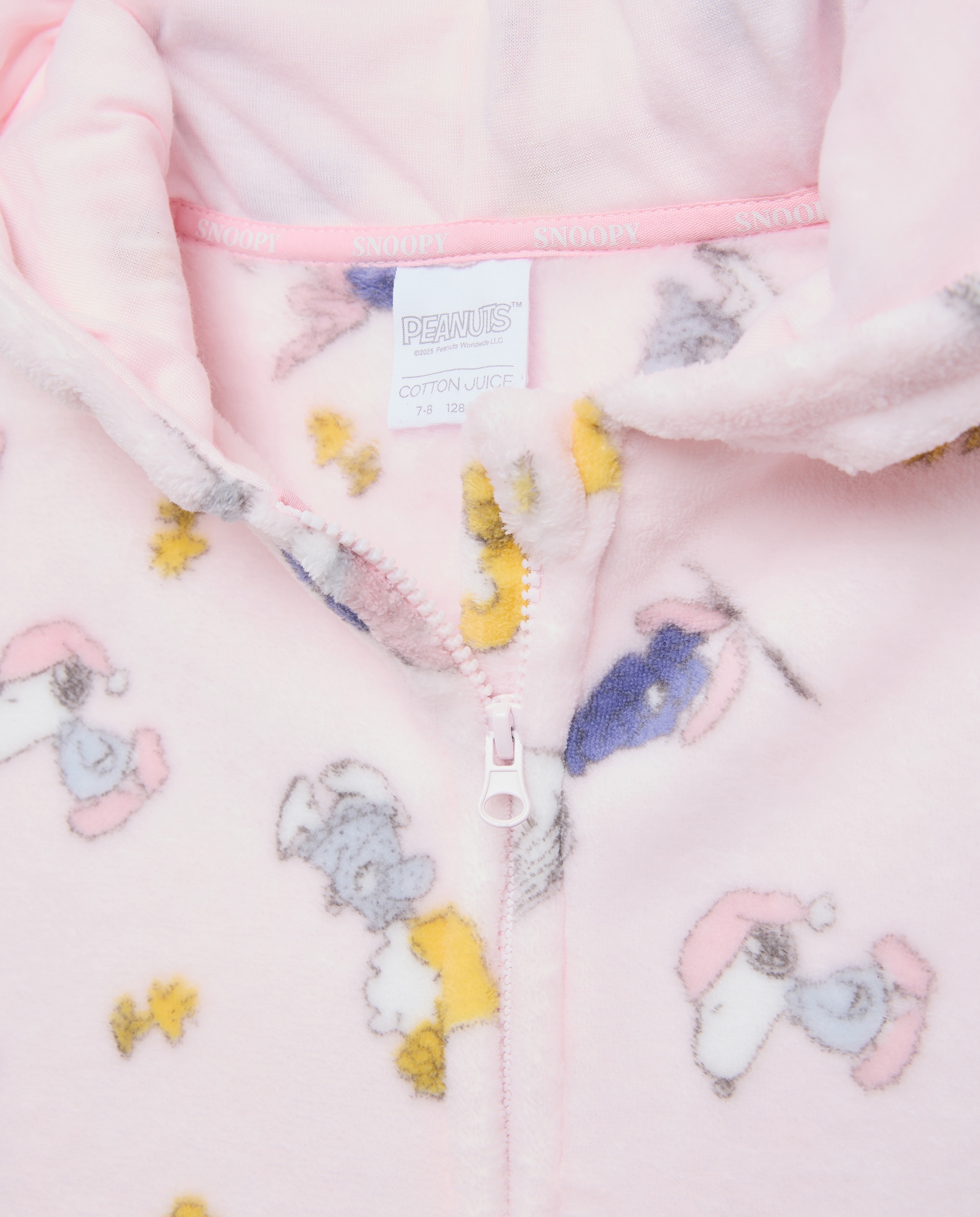 Robe Snoopy com Fecho de Correr Cotton Juice Rosa-5
