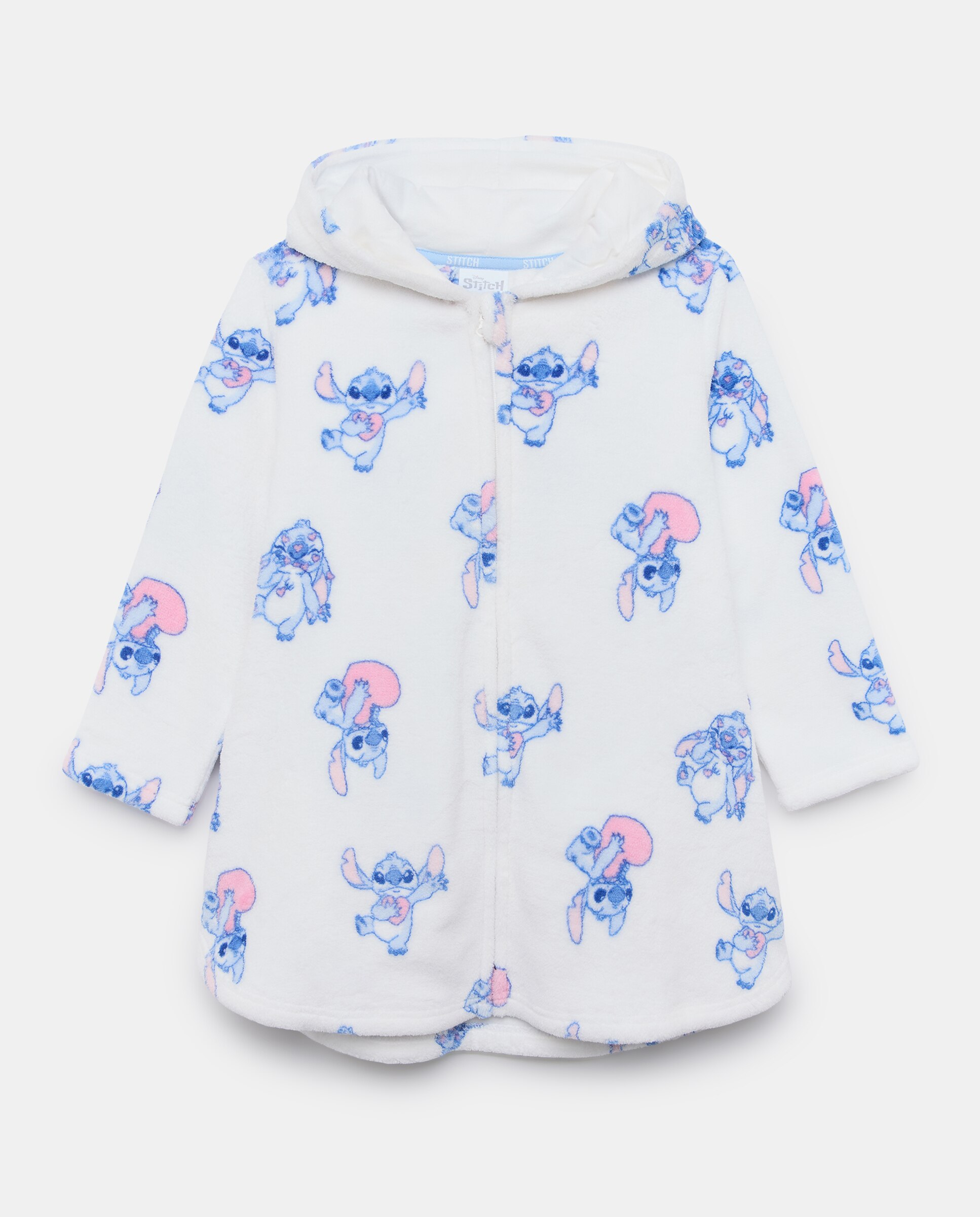Robe Lilo & Stitch com Fecho de Correr Cotton Juice Branco-5
