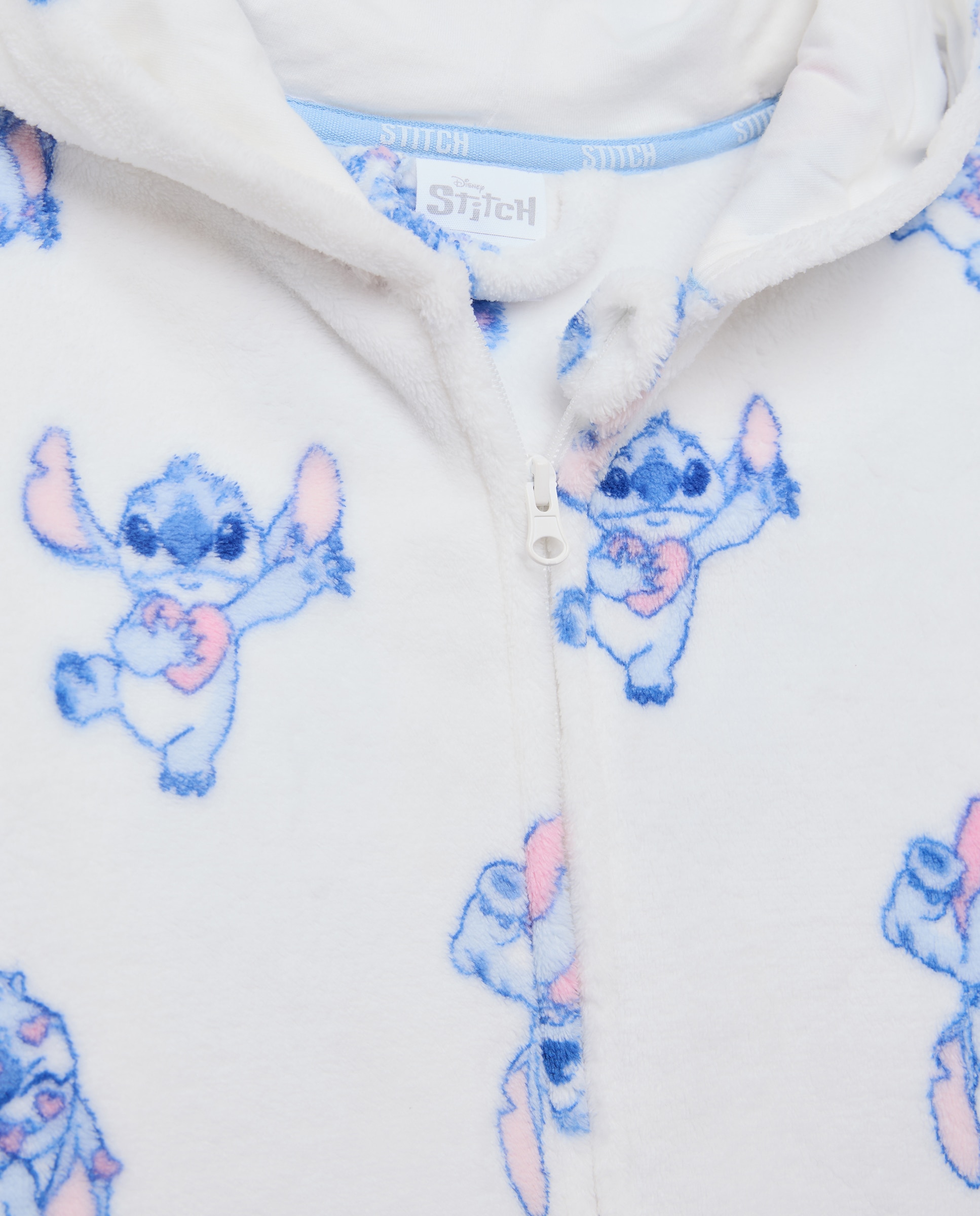 Robe Lilo & Stitch com Fecho de Correr Cotton Juice Branco-6