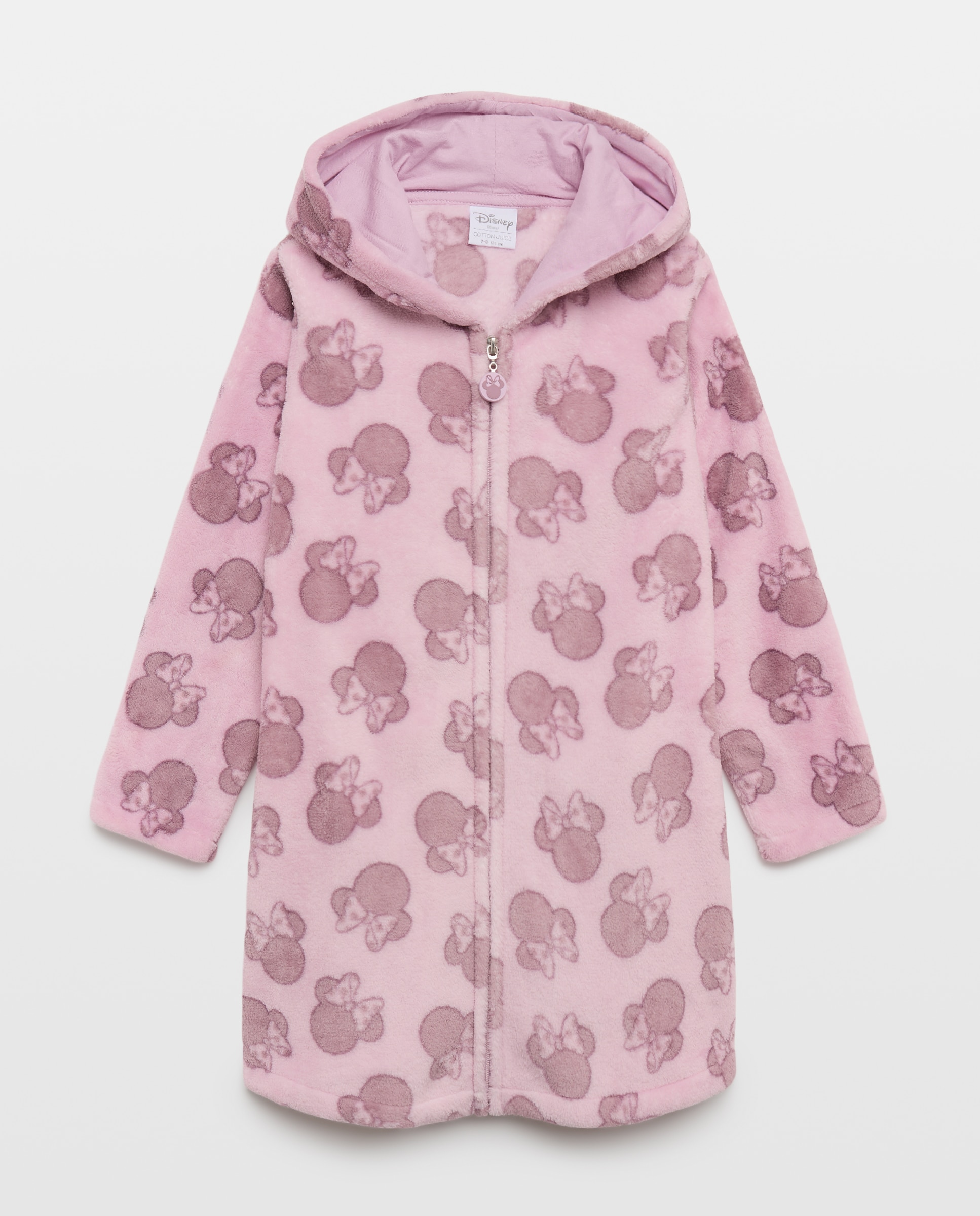 Bata fantasía siluetas caras MINNIE de niña - Cotton Juice - Rosa Rosa-4