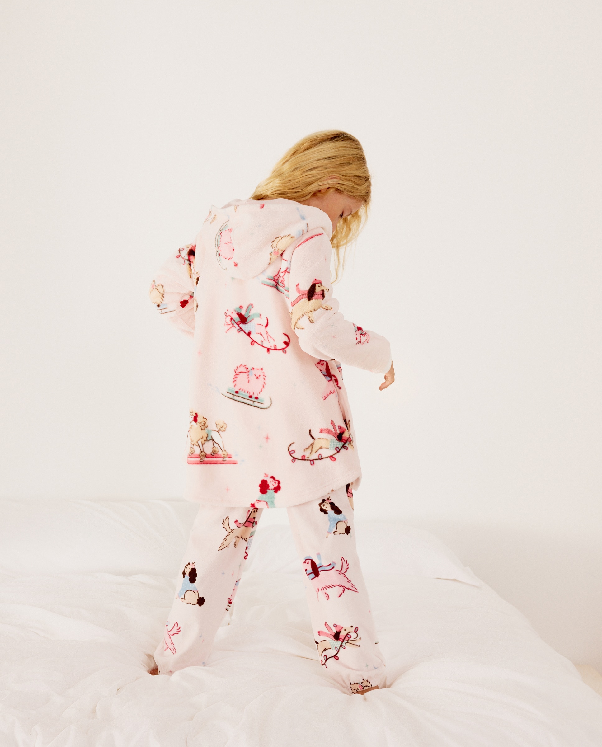 Imagen 3 de Bata fantasía de Navidad de niña - Cotton Juice - Rosa Rosa