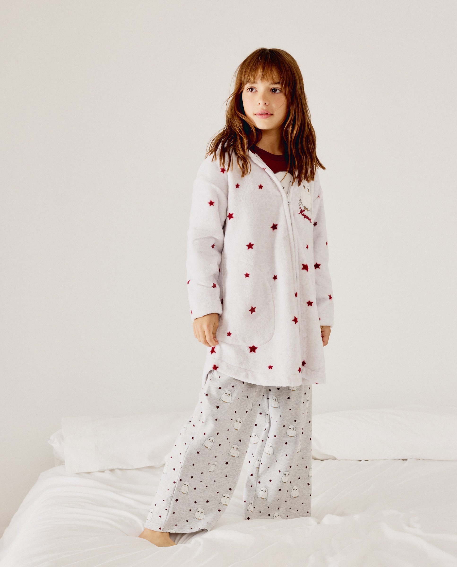 Imagen 1 de Bata Harry Potter Lechuza de niña - Cotton Juice - 820 Gris medio 820 Gris medio