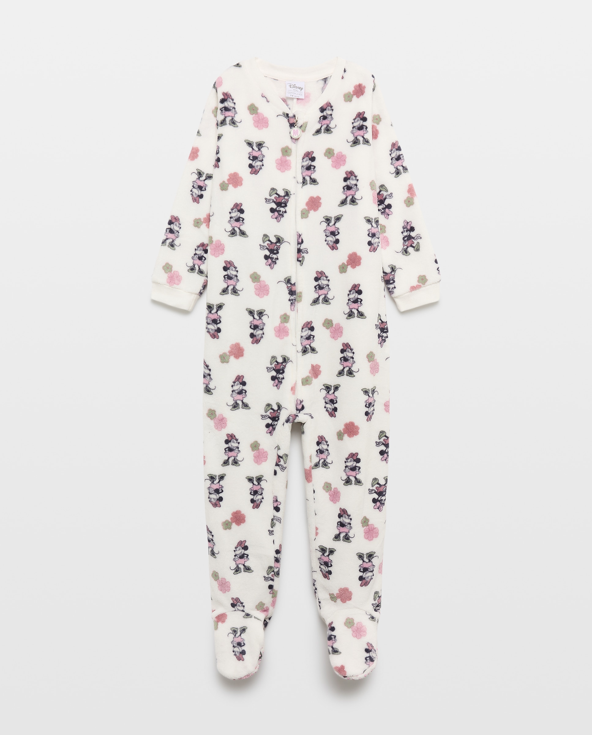 Mono manga corta estampado MINNIE de niña - Cotton Juice - Blanco Blanco-4