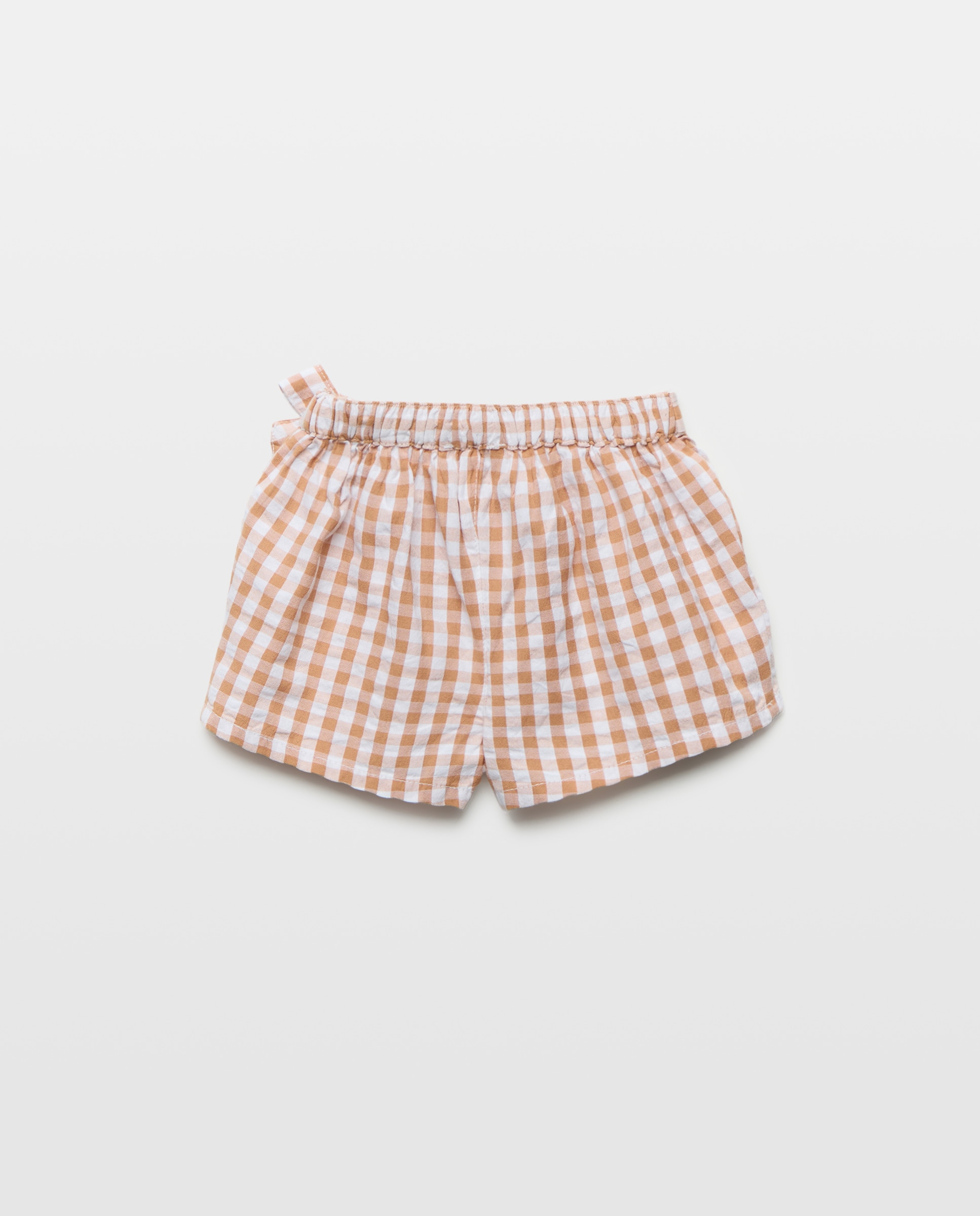 Bermudas de Algodão Estampadas de Bebé Amarelo-2