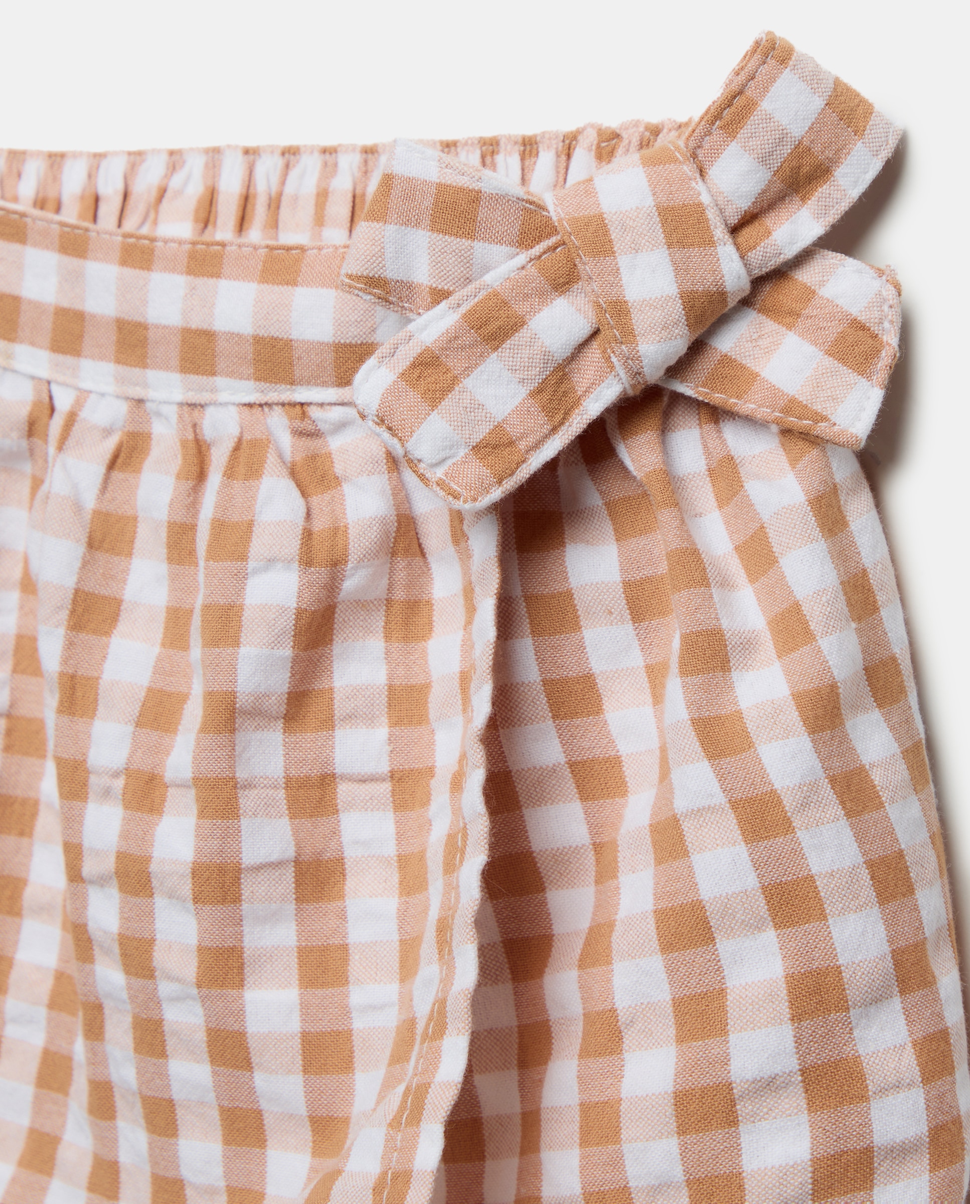 Bermudas de Algodão Estampadas de Bebé Amarelo-3