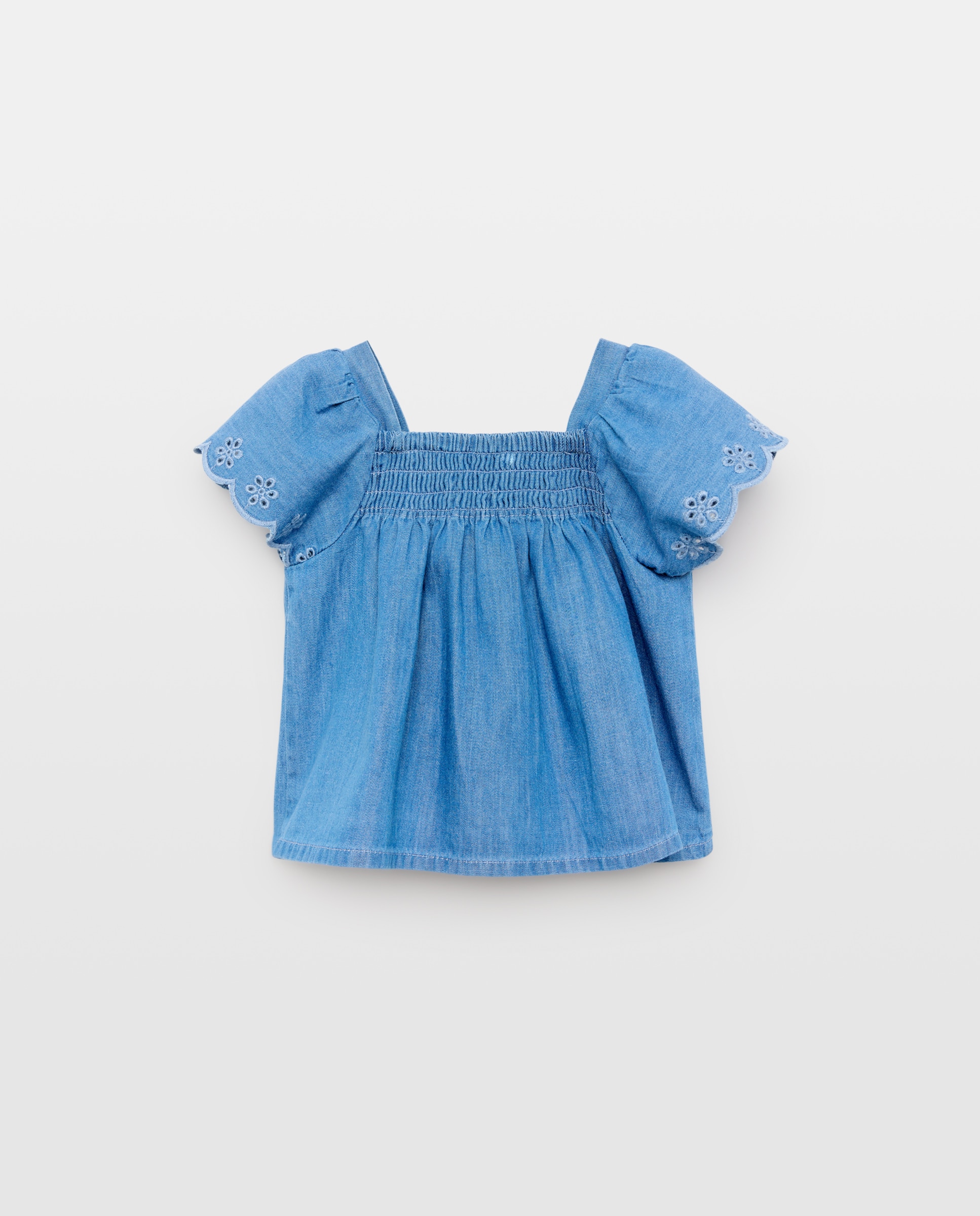 Camisa nido de abeja chambrais de bebé - Baby El Corte Inglés - 400 Azul 400 Azul-2