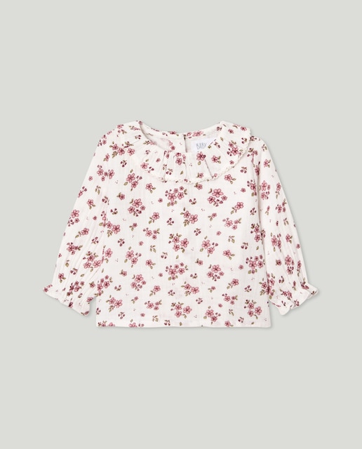 Imagem 0 de Camisa de Bebé com Manga Comprida e All Over Print Floral