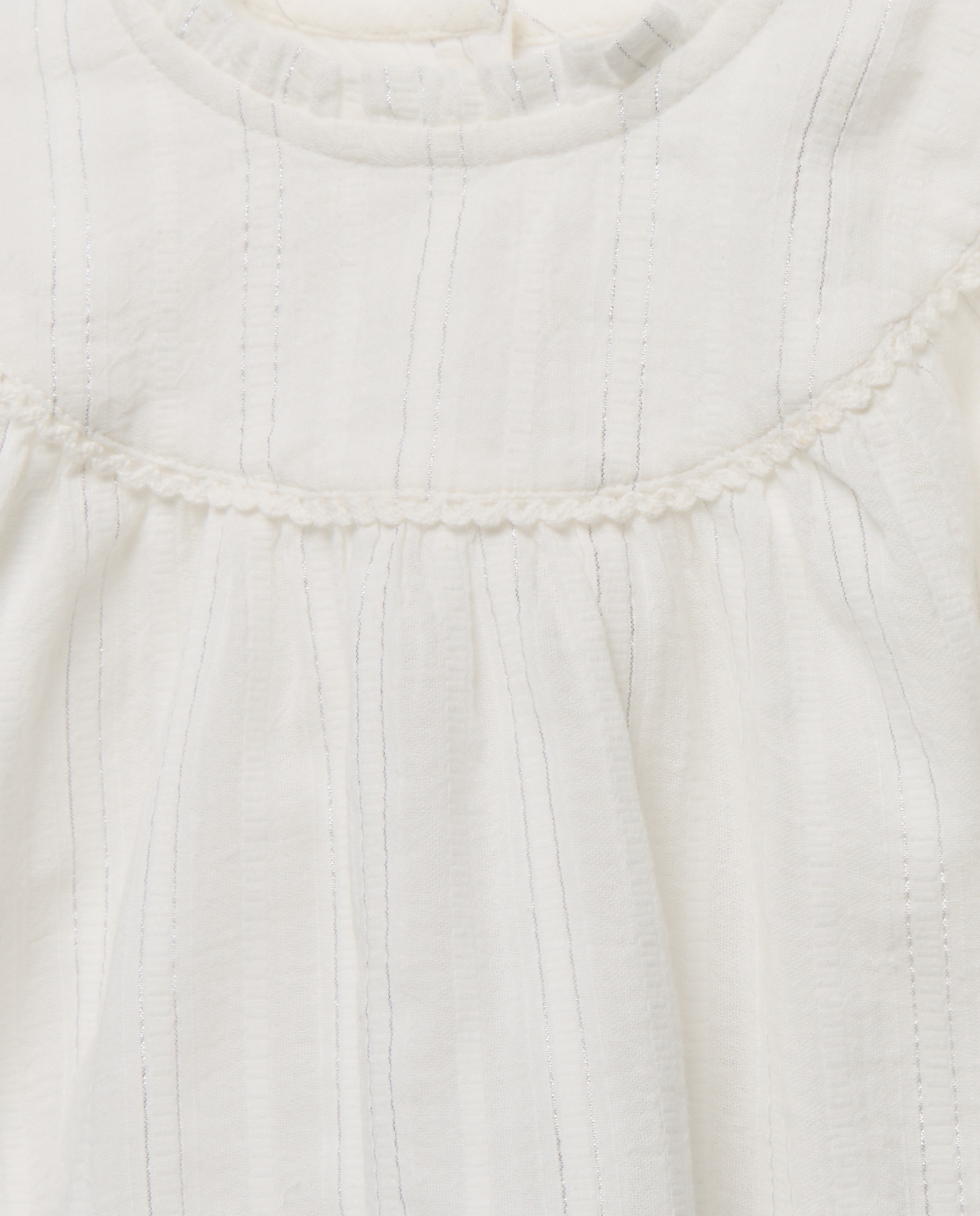 Camisa Lisa de Bebé com Manga Comprida Branco-marfim-3