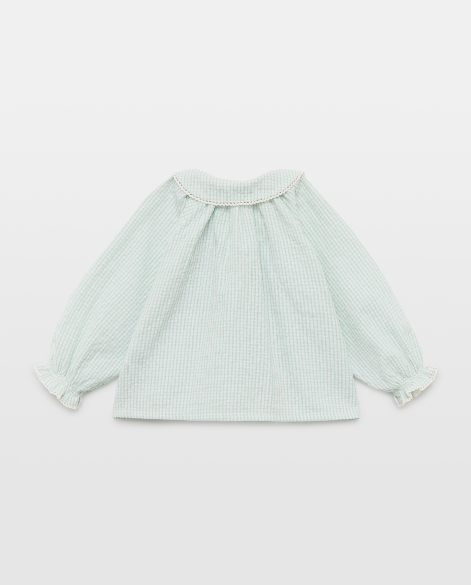 Imagen 2 de Camisa manga larga vichy de bebé - Baby El Corte Inglés - Verde Verde