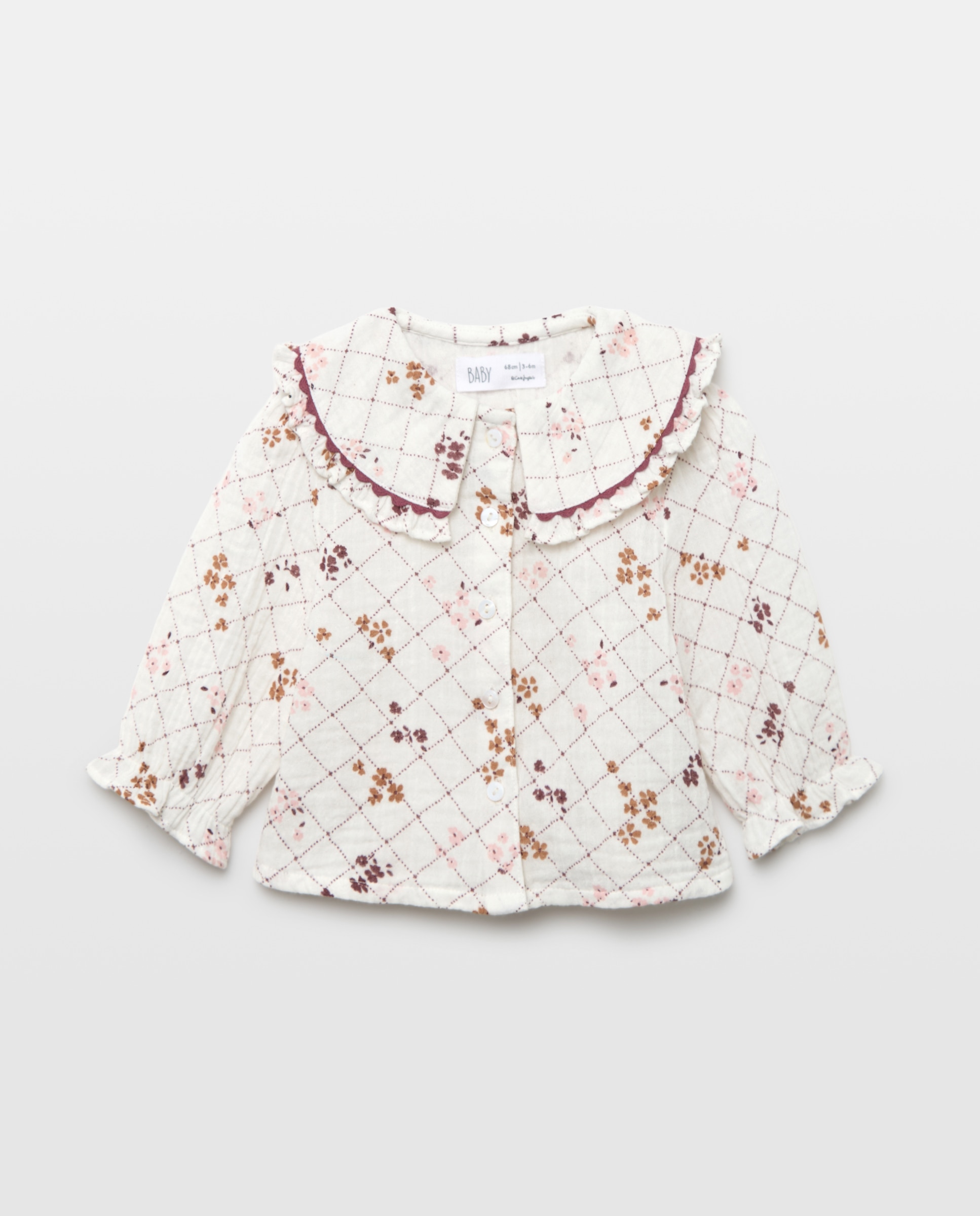 Imagem 0 de Camisa de Bebé com Manga Comprida e Gola