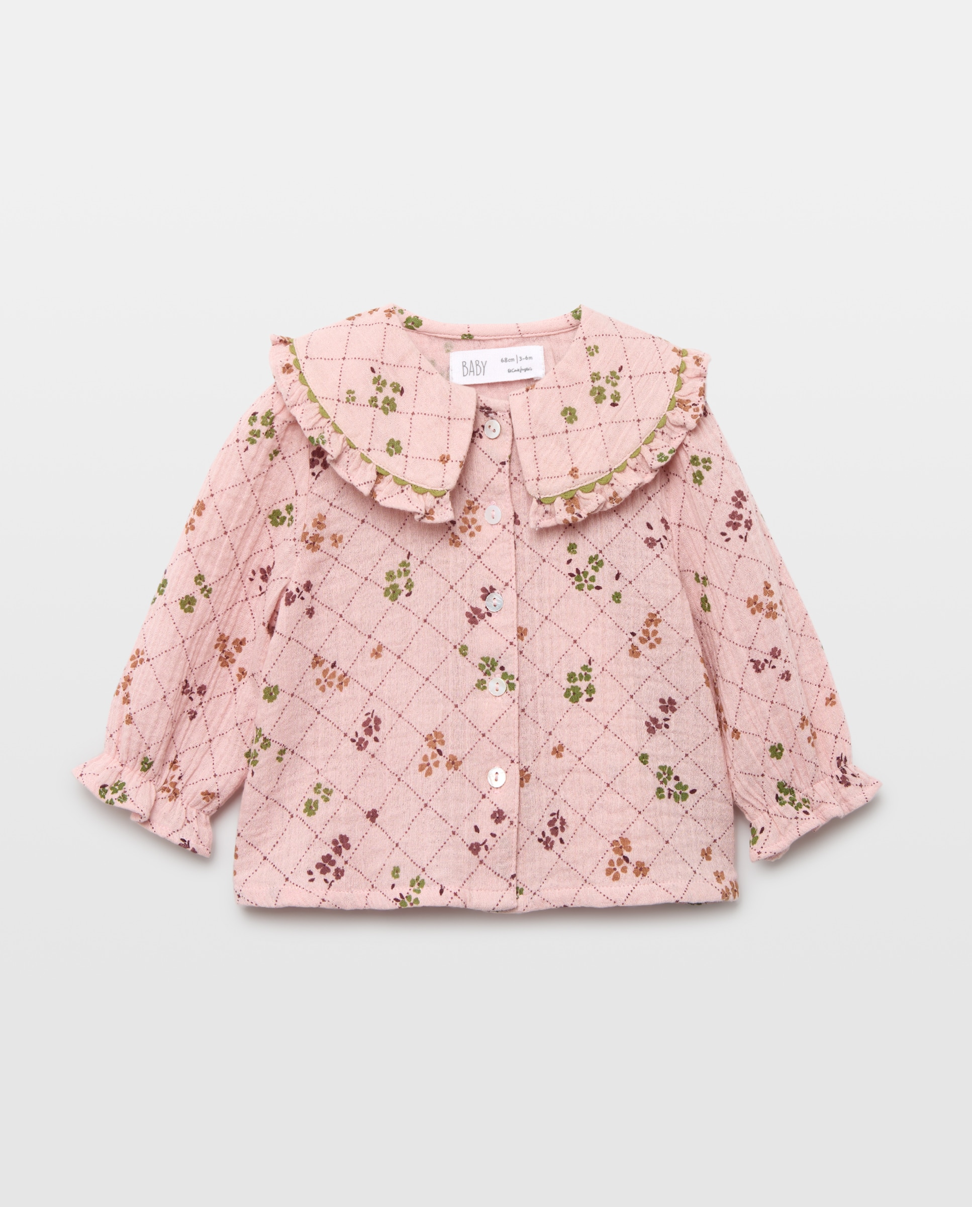 Imagem 0 de Camisa de Bebé com Manga Comprida e Gola