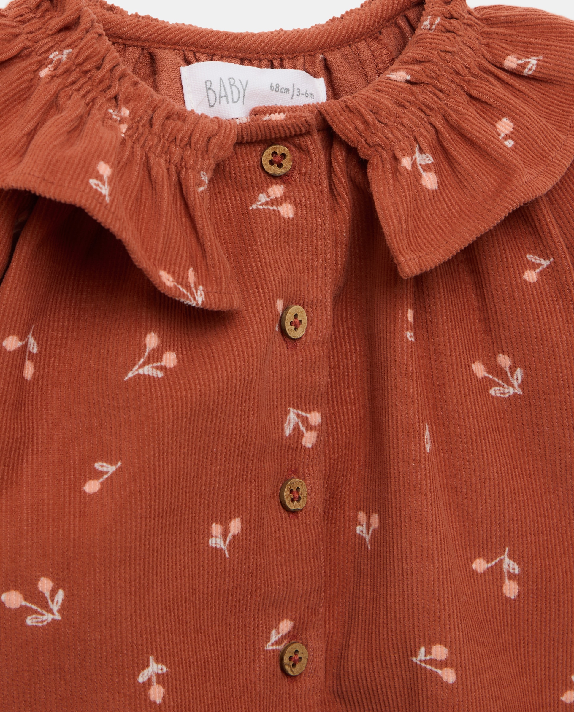 Camisa micropana lisa manga larga de bebé - Baby El Corte Inglés - 770 Terracota 770 Terracota-3