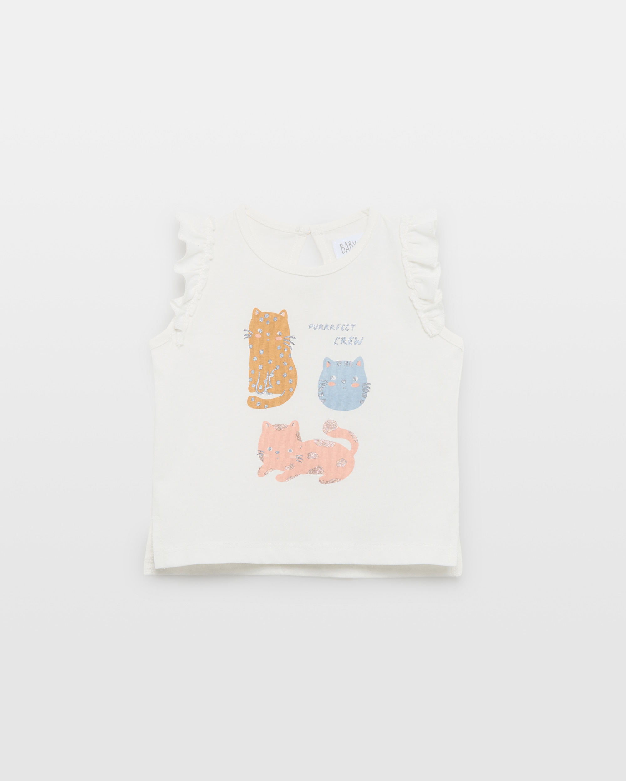 Imagen 0 de Camiseta de tirantes cuello caja de bebé Blanco