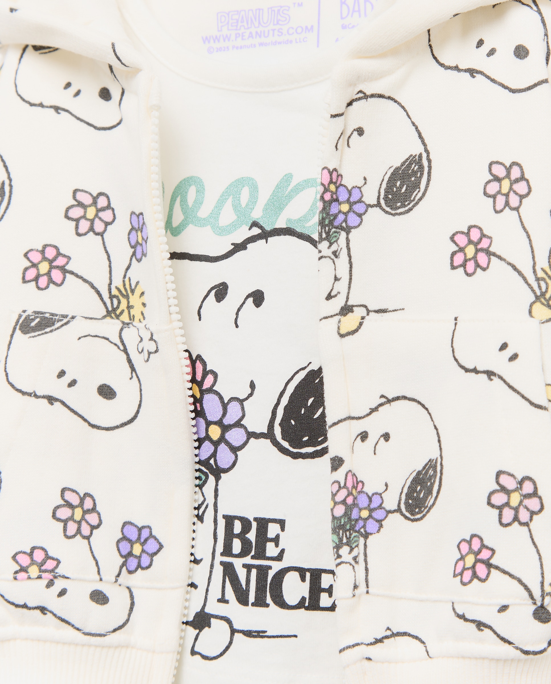 Conjunto de 3 Peças de Bebé com Estampado Snoopy Baby El Corte Inglés Multicolor-5