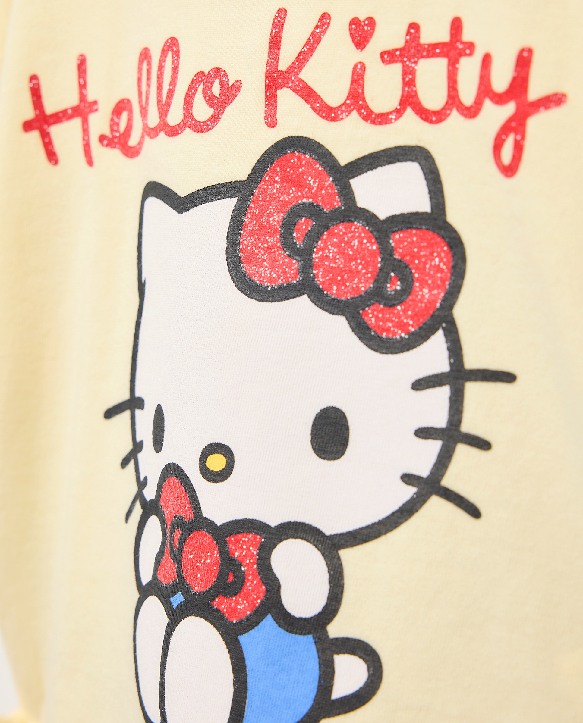 Conjunto de Manga Curta de Bebé com Leggings e Estampado Hello Kitty Rosa-4