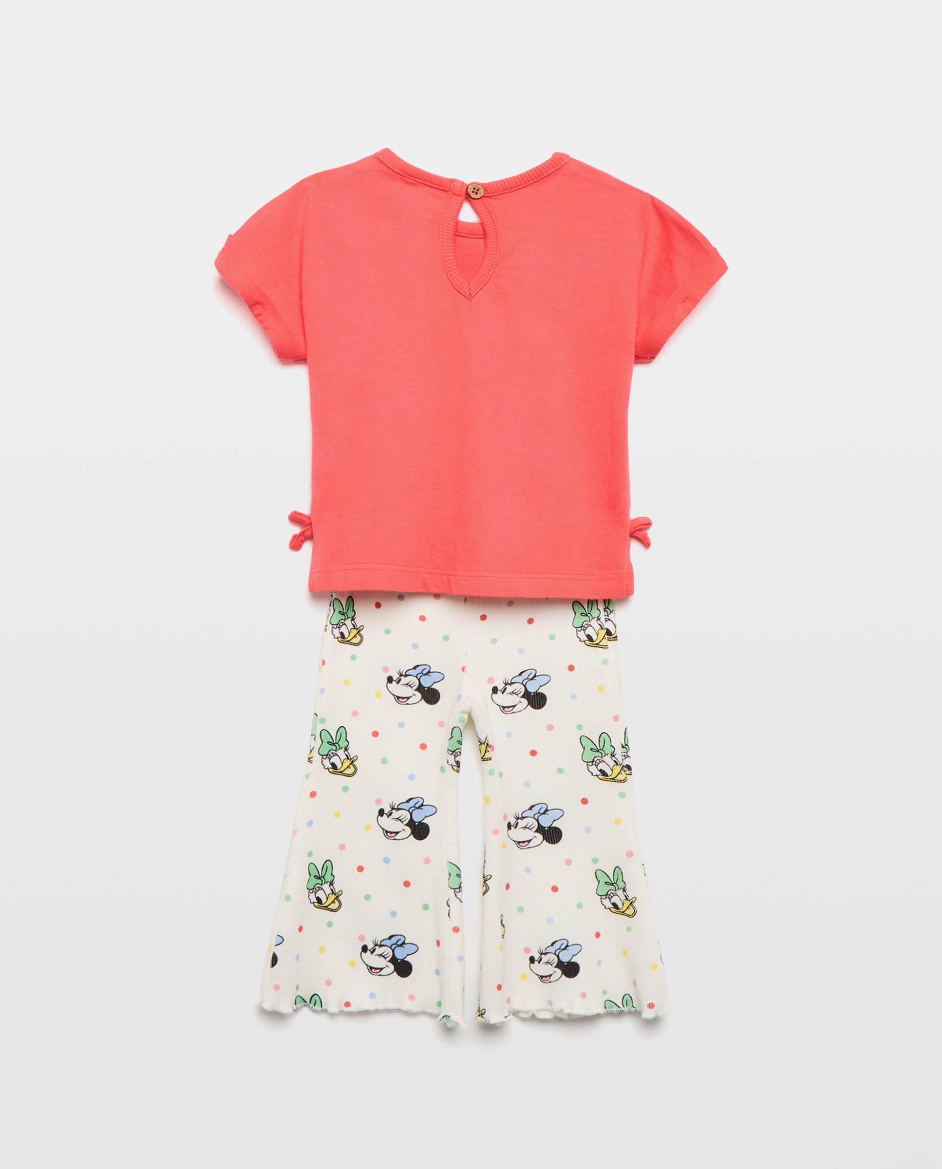 Conjunto de Bebé com Manga Curta e Leggings Amarelo-2