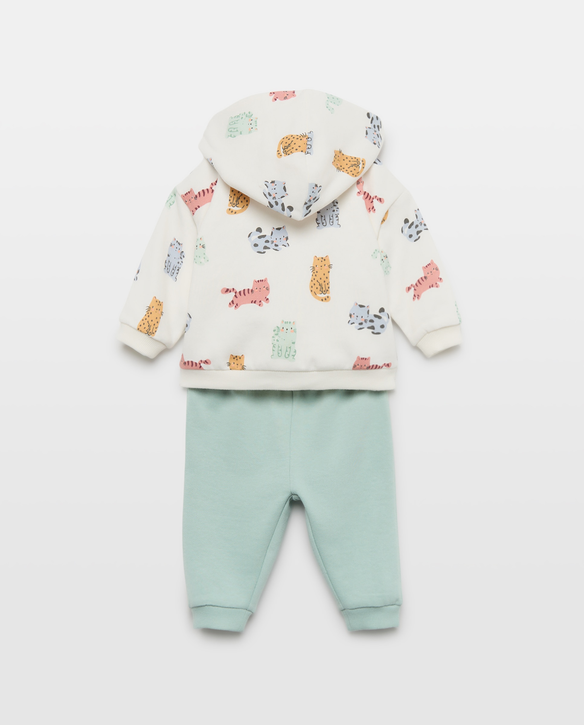 Conjunto de bebés 3 piezas largo con estampado fantasía - Baby El Corte Inglés - Verde Verde-2