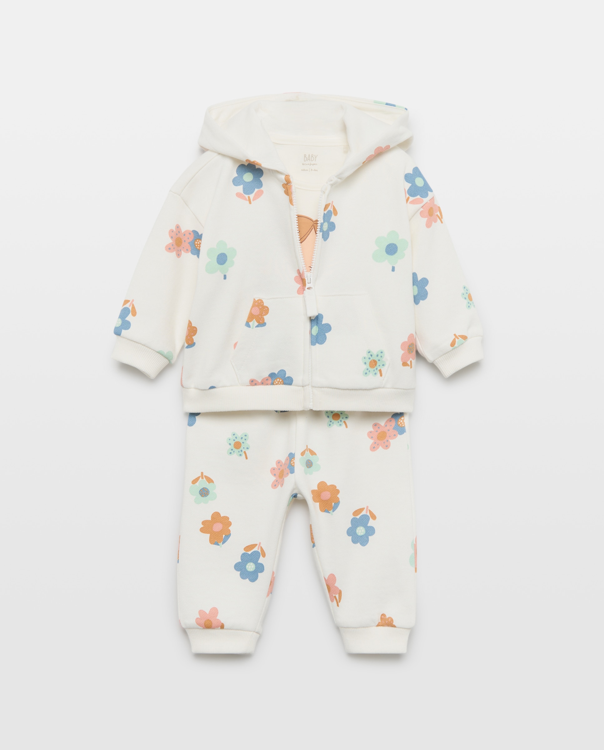 Imagem 0 de Conjunto Comprido de 3 Peças de Bebé com Estampado de Fantasia