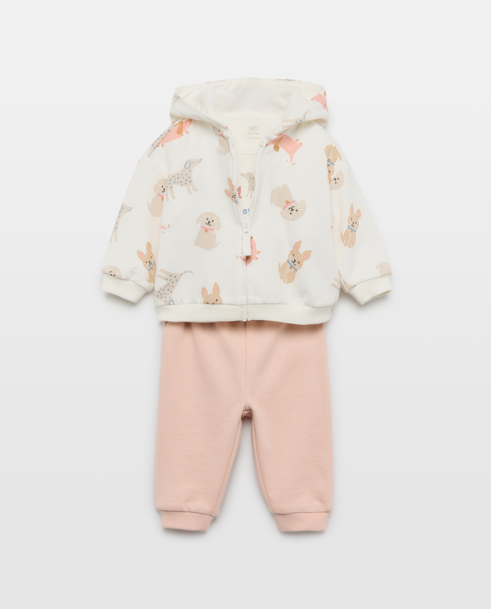 Imagem 0 de Conjunto Comprido de 3 Peças de Bebé com Estampado de Fantasia
