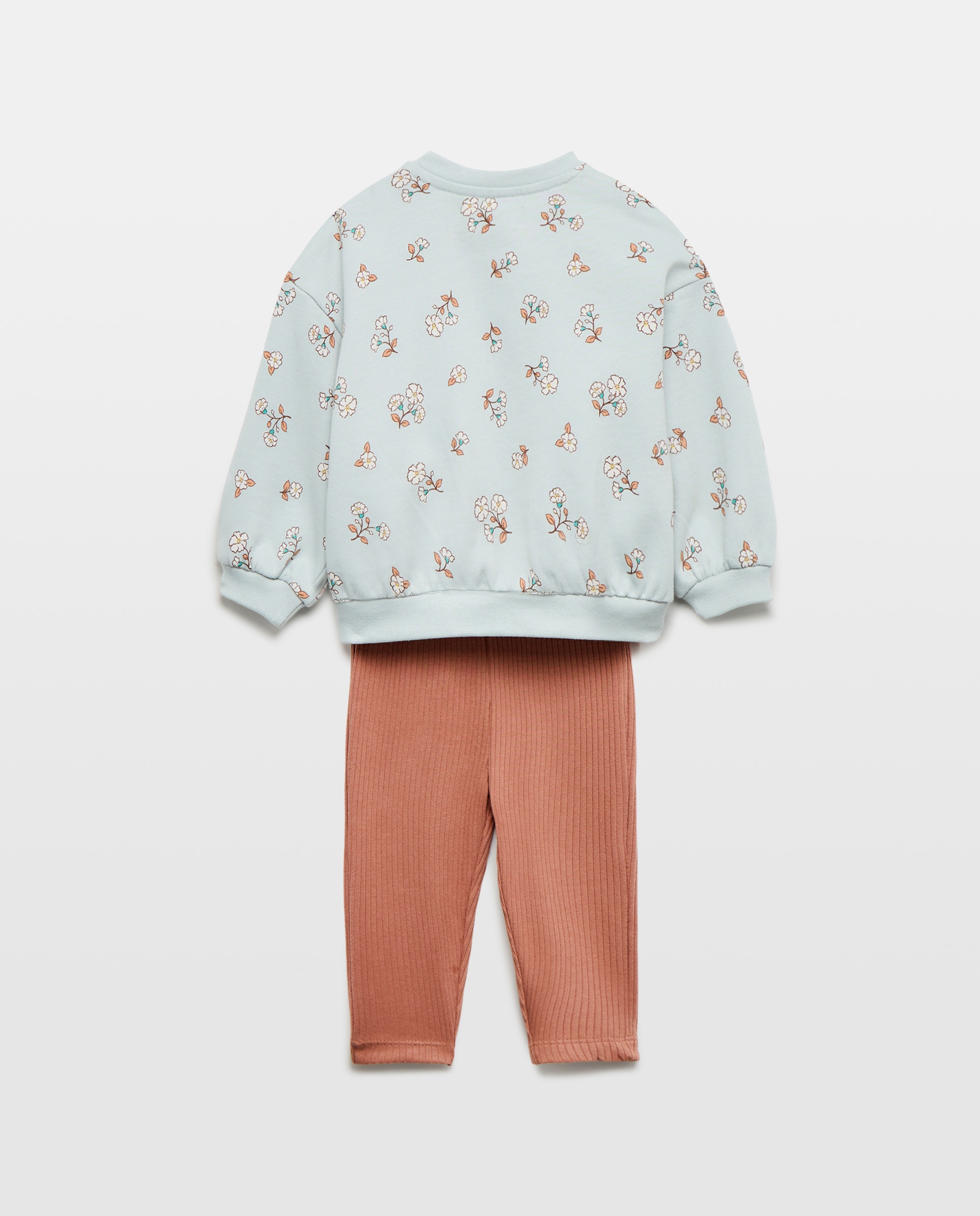 Conjunto de Sweatshirt e Leggings de Bebé Baby El Corte Inglés Verde-2