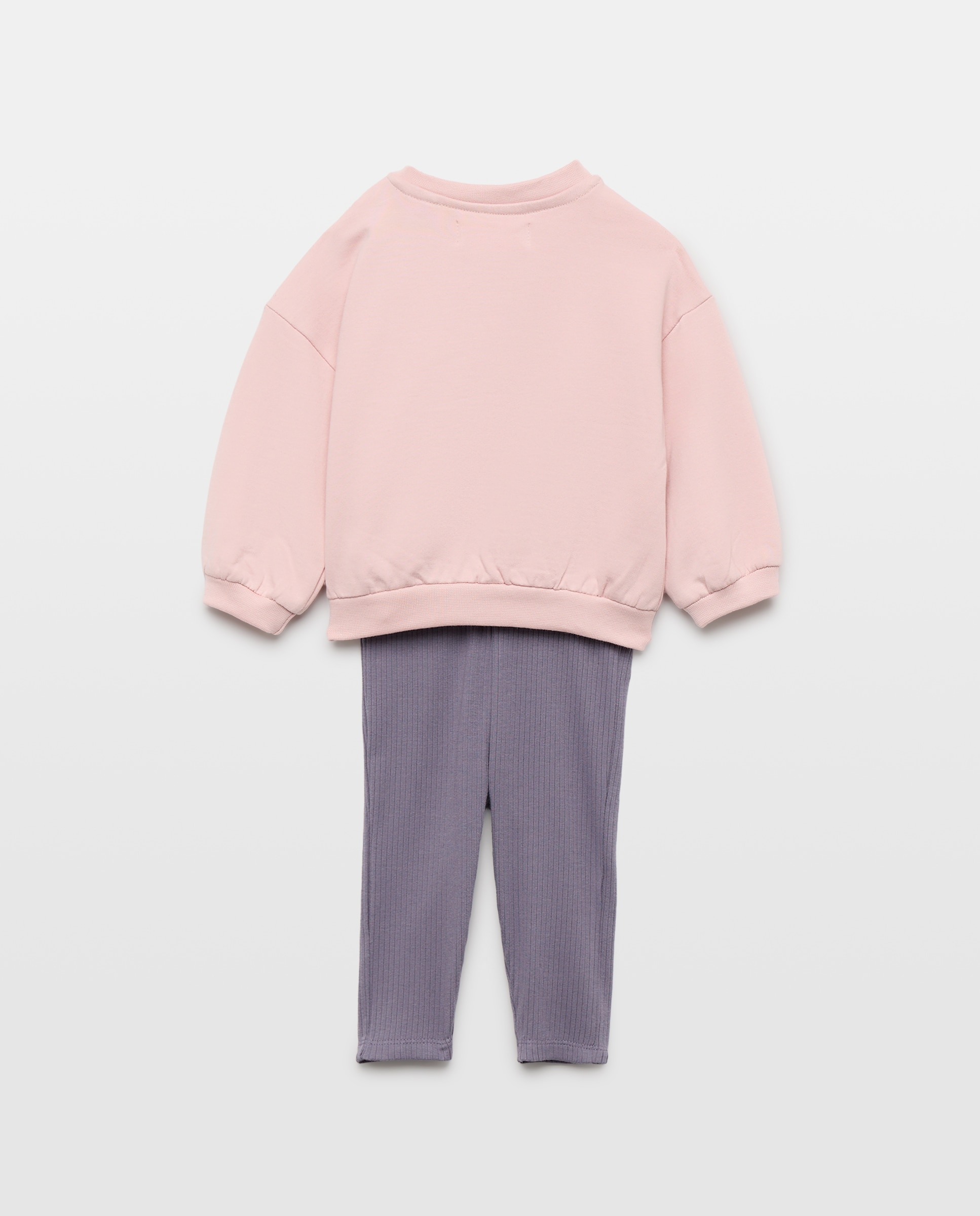 Conjunto de Sweatshirt e Leggings de Bebé Baby El Corte Inglés Rosa-2