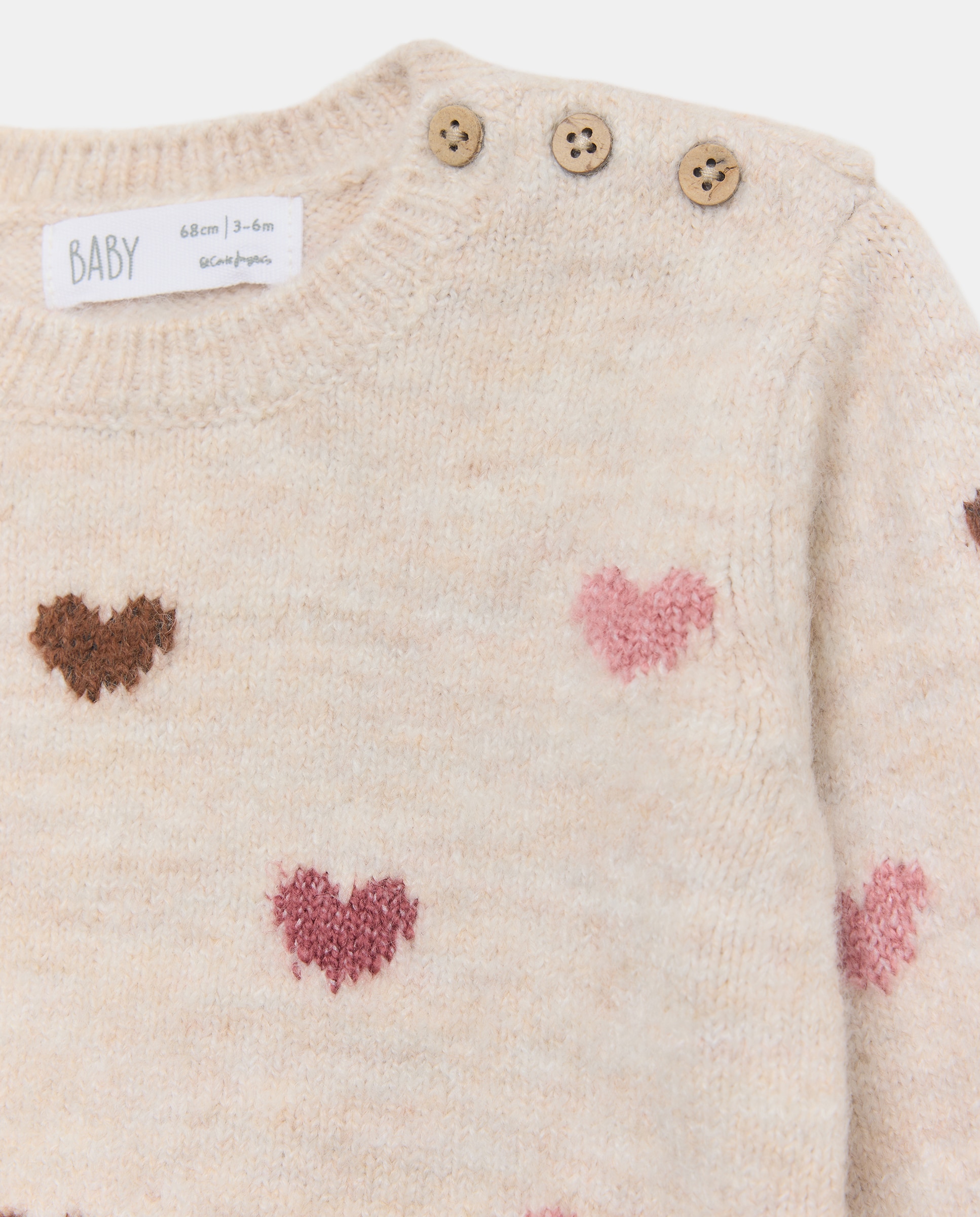 Conjunto de Tricot de Bebé com Fantasia 120 Cru-4