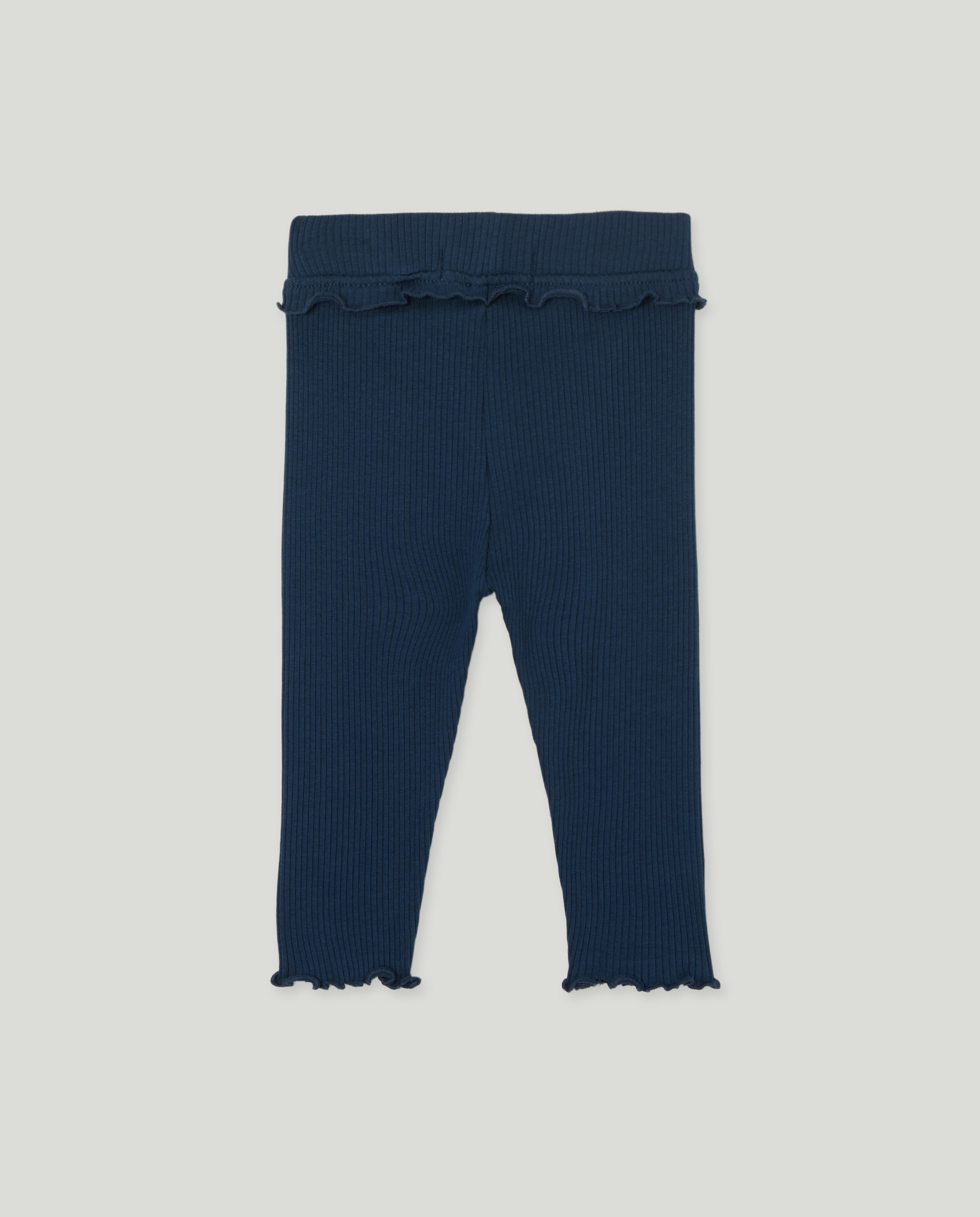 Leggings de Bebé com Debruado Azul-marinho-2