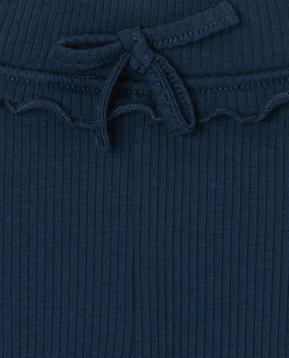 Leggings de Bebé com Debruado Azul-marinho-3