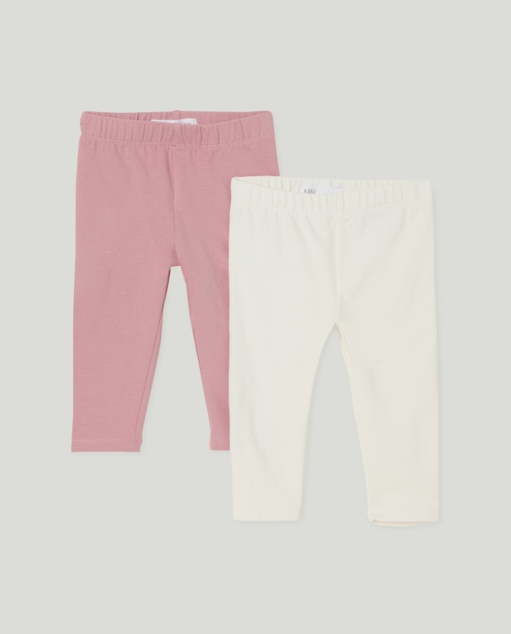Pack de Leggings Lisas de Bebé 200 Rosa-1