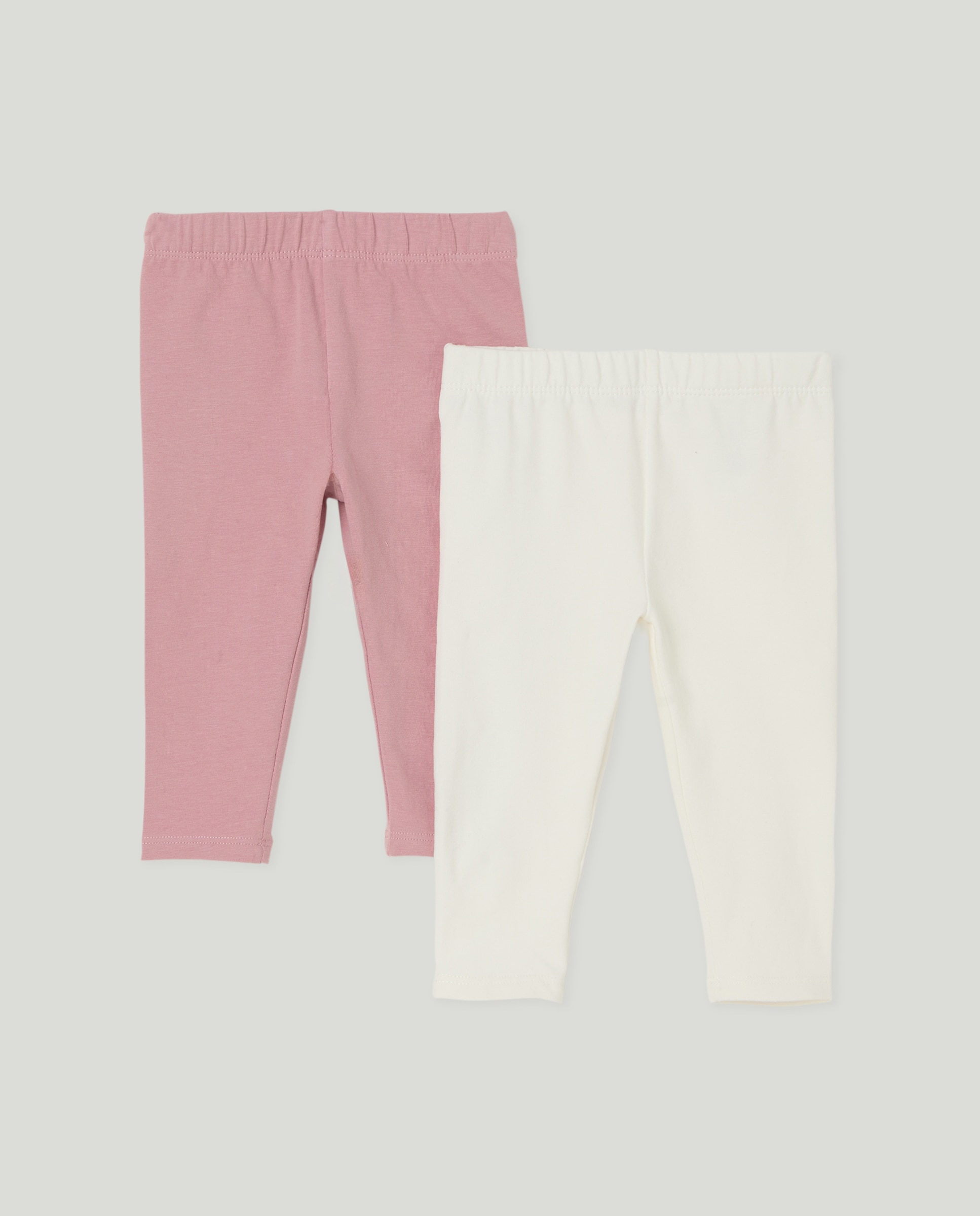 Pack de Leggings Lisas de Bebé 200 Rosa-2